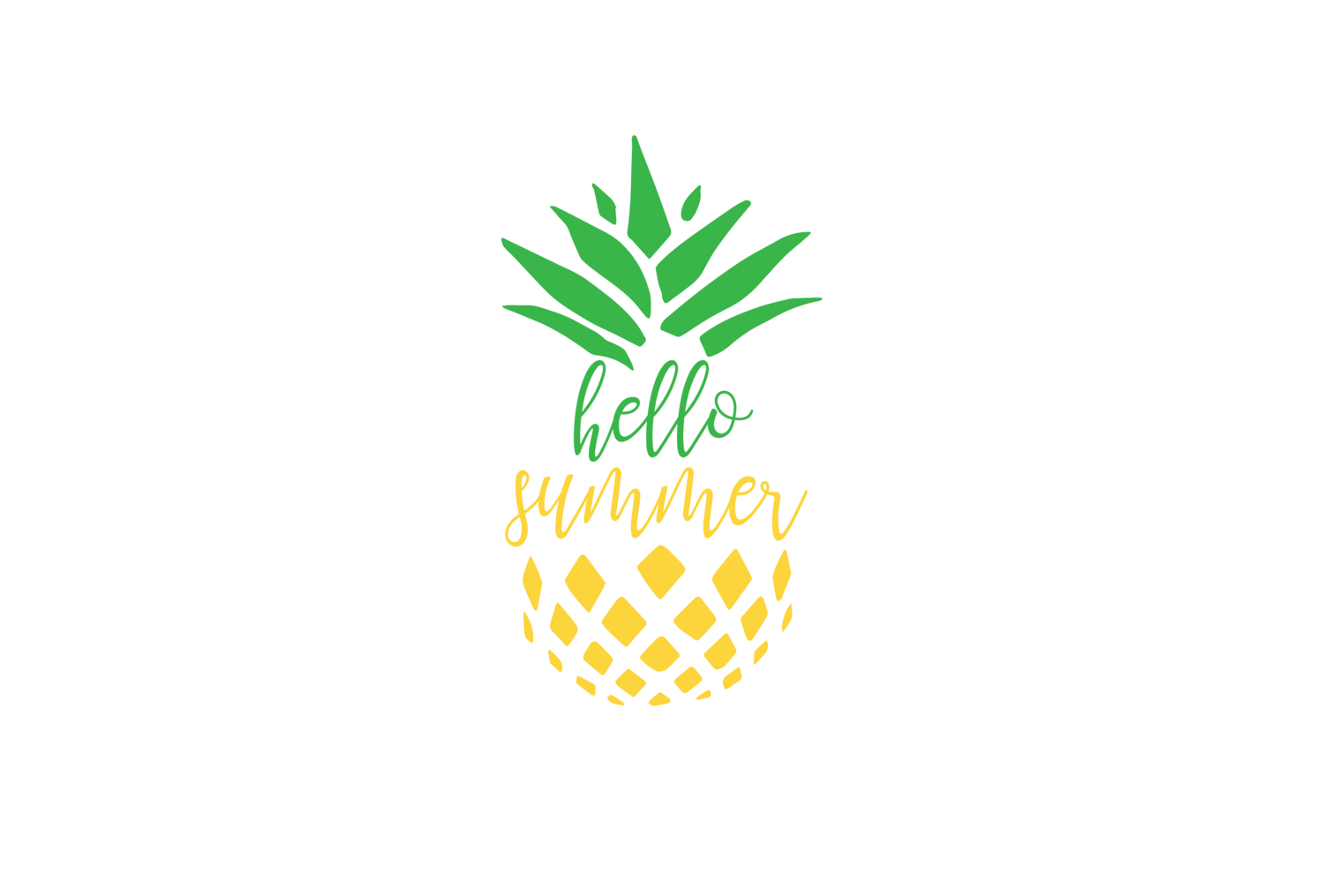 Alhoa Summer Pineapple Desktop Wallpaper
