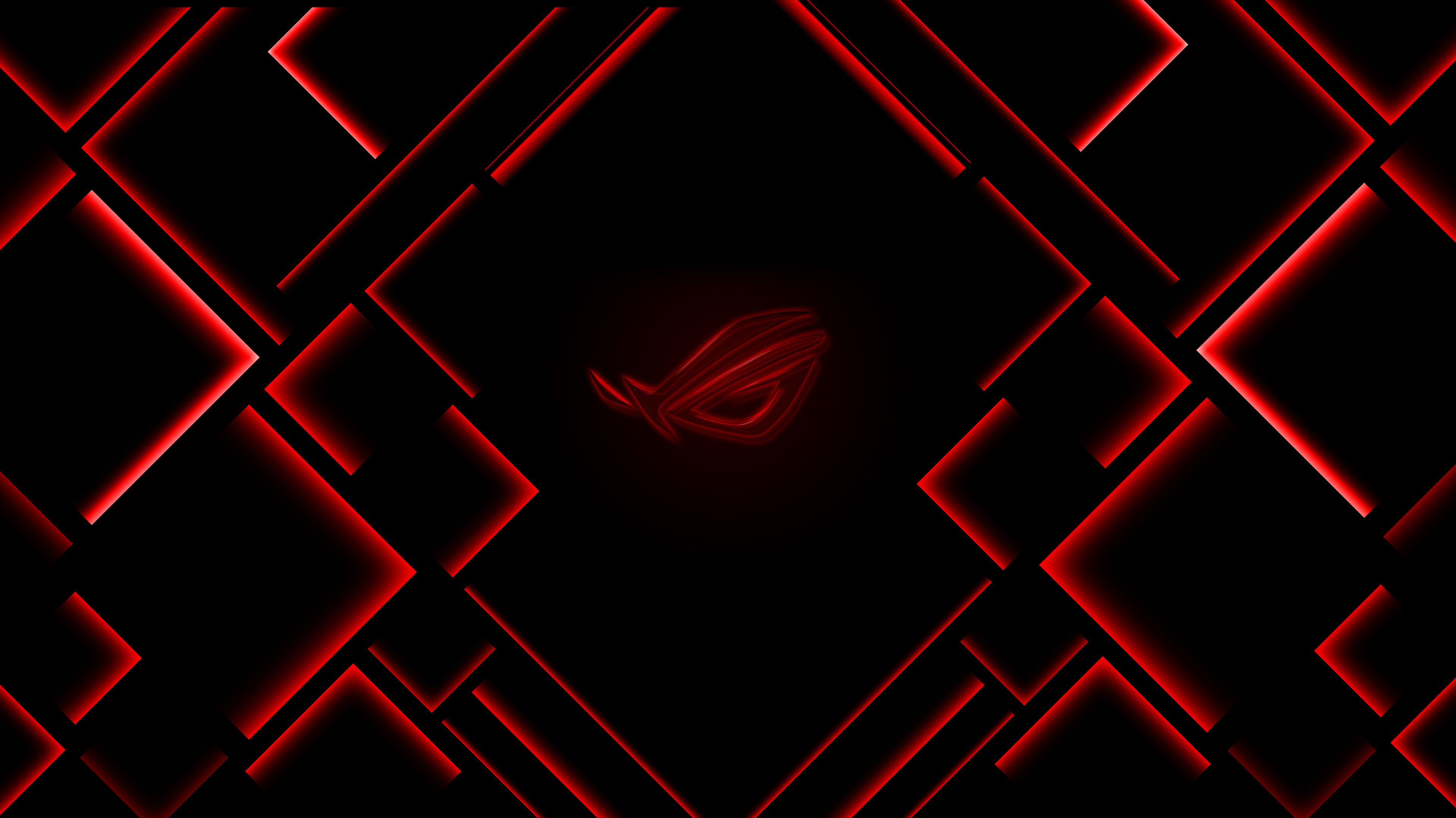 Asus Logo Red Republic Of Gamers Wallpaper:3840x2160