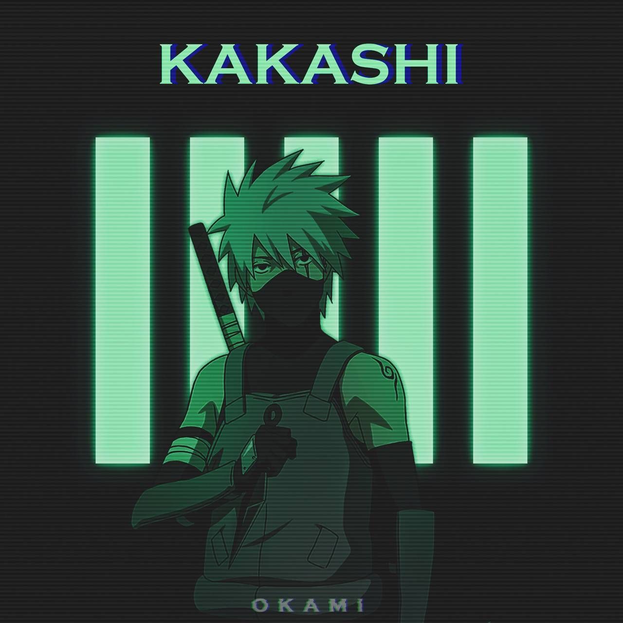 Kakashi neon wallpaper