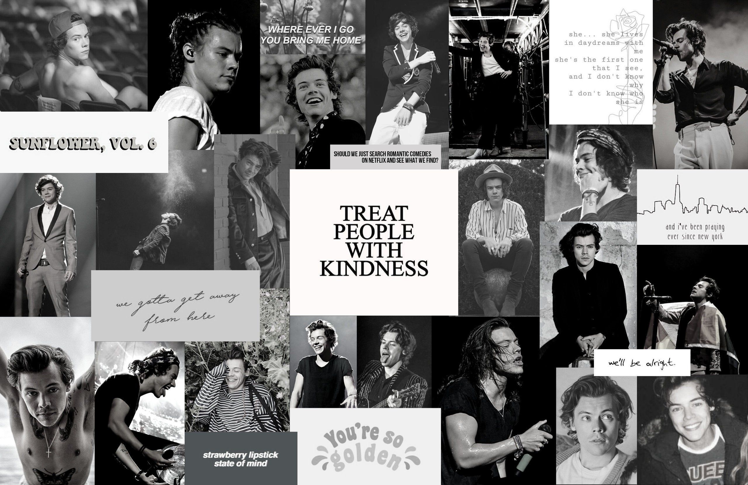 Harry Styles Aesthetic Wallpaper Collage