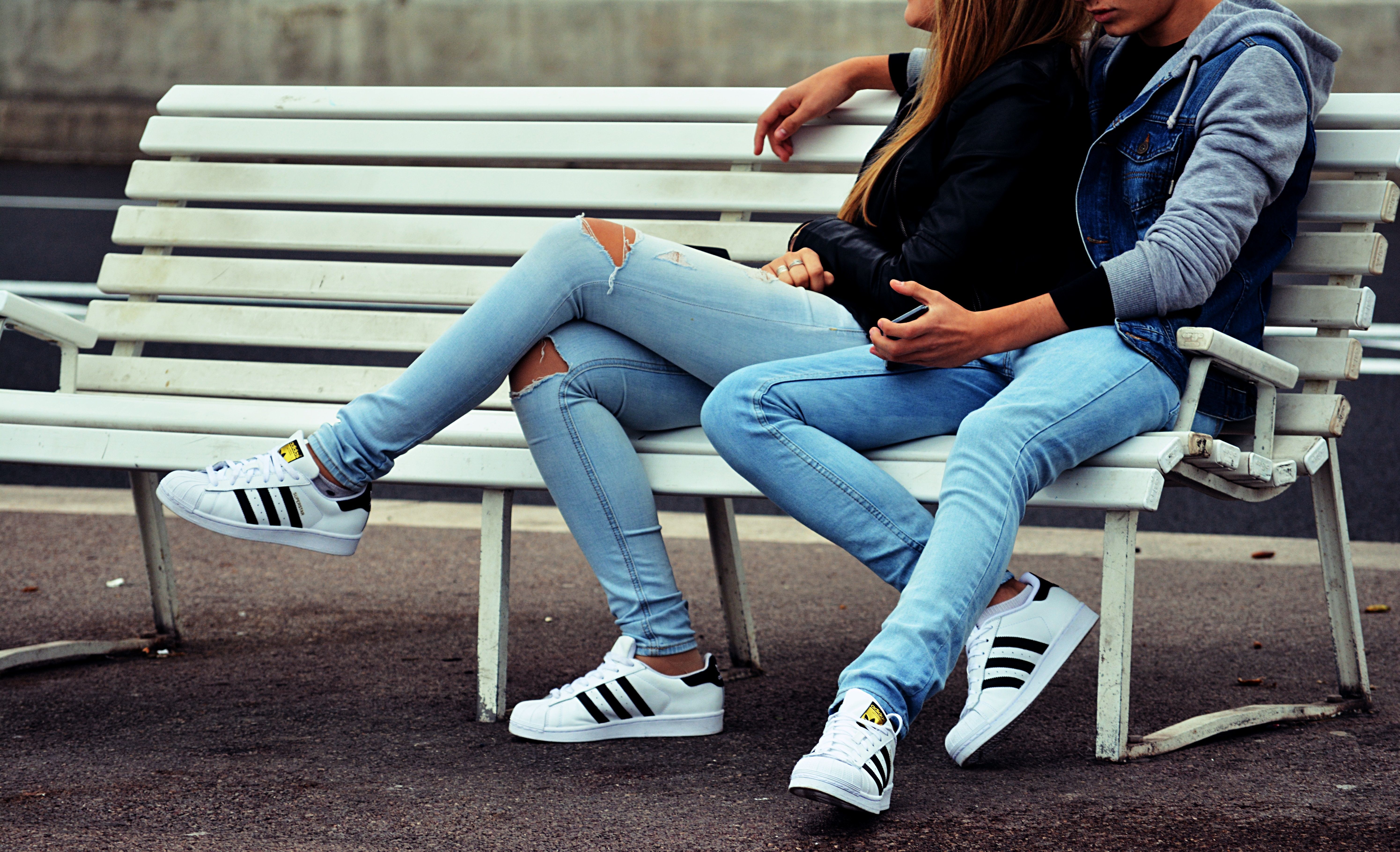 5980x3641 #jean, #sat, #PNG image, #sit, #boy, #denim, #outdoor, #trainers, #hipster, #jeans, #love, #bench, #person, #ripped jeans, #seat, #public, #couple, #sneakers, #sitting, #blue, #girl. Mocah HD Wallpaper