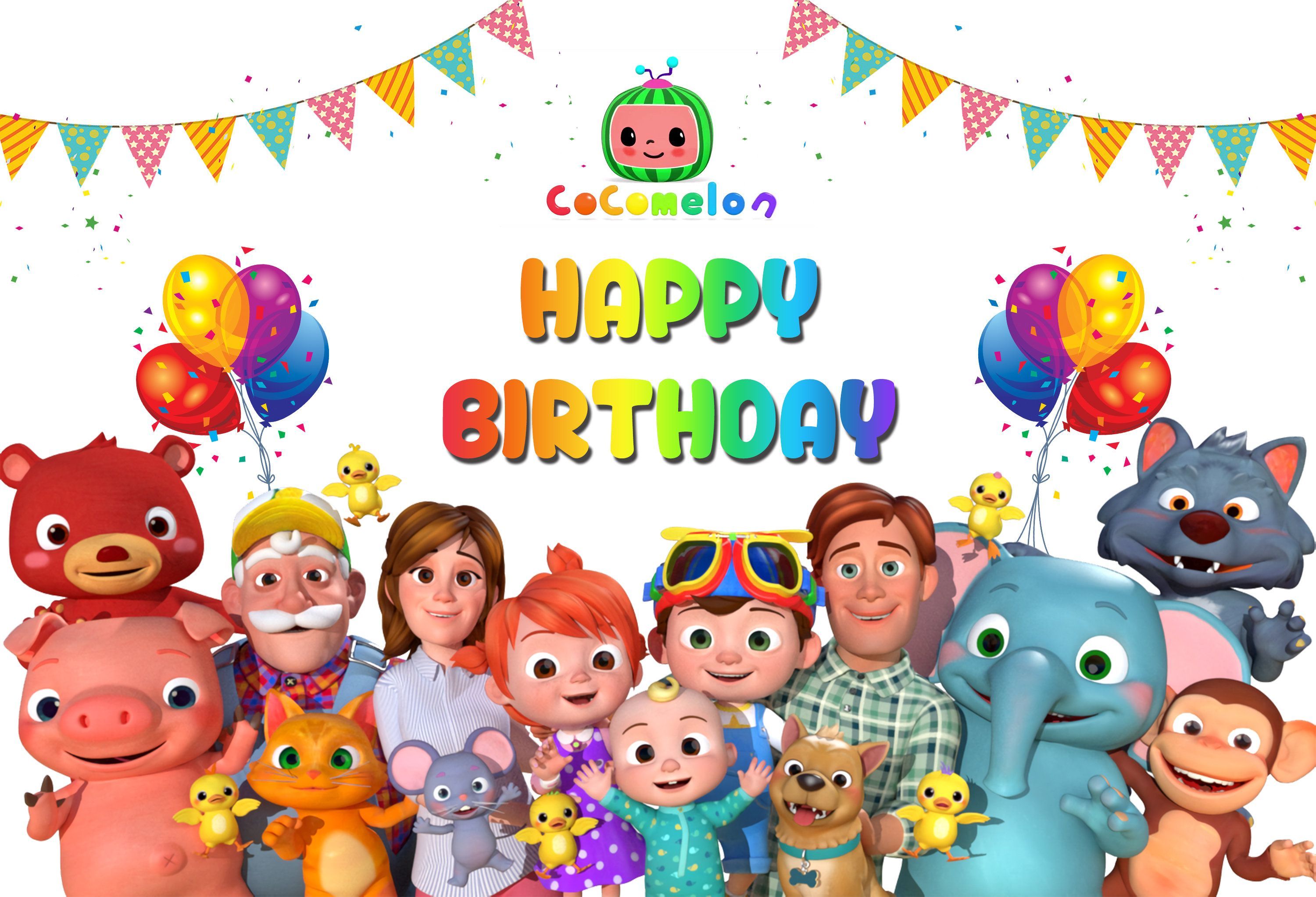 Cocomelon Birthday Banner Printable