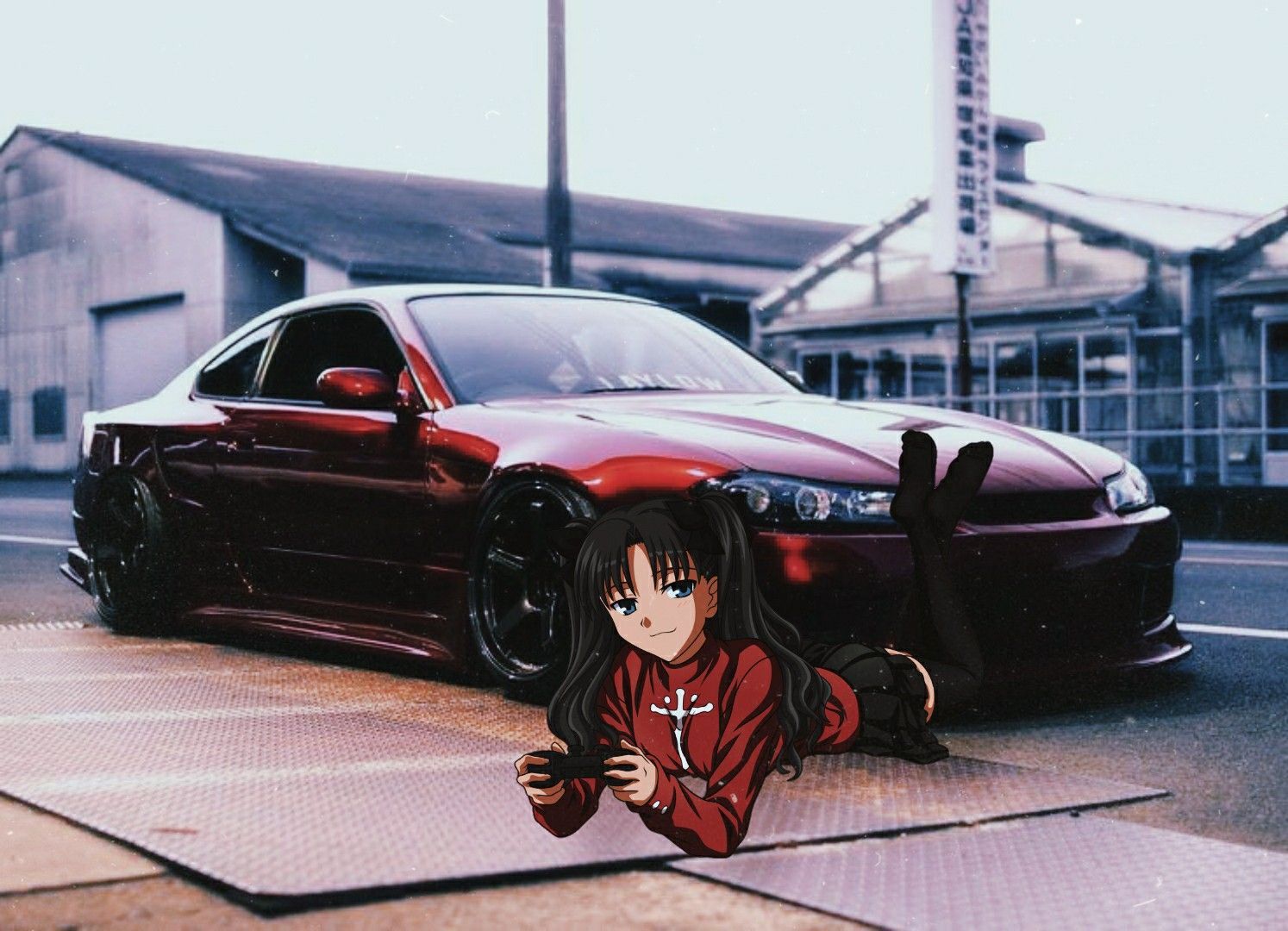 Anime x Cars. Car wallpaper, Jdm wallpaper, HD anime wallpaper