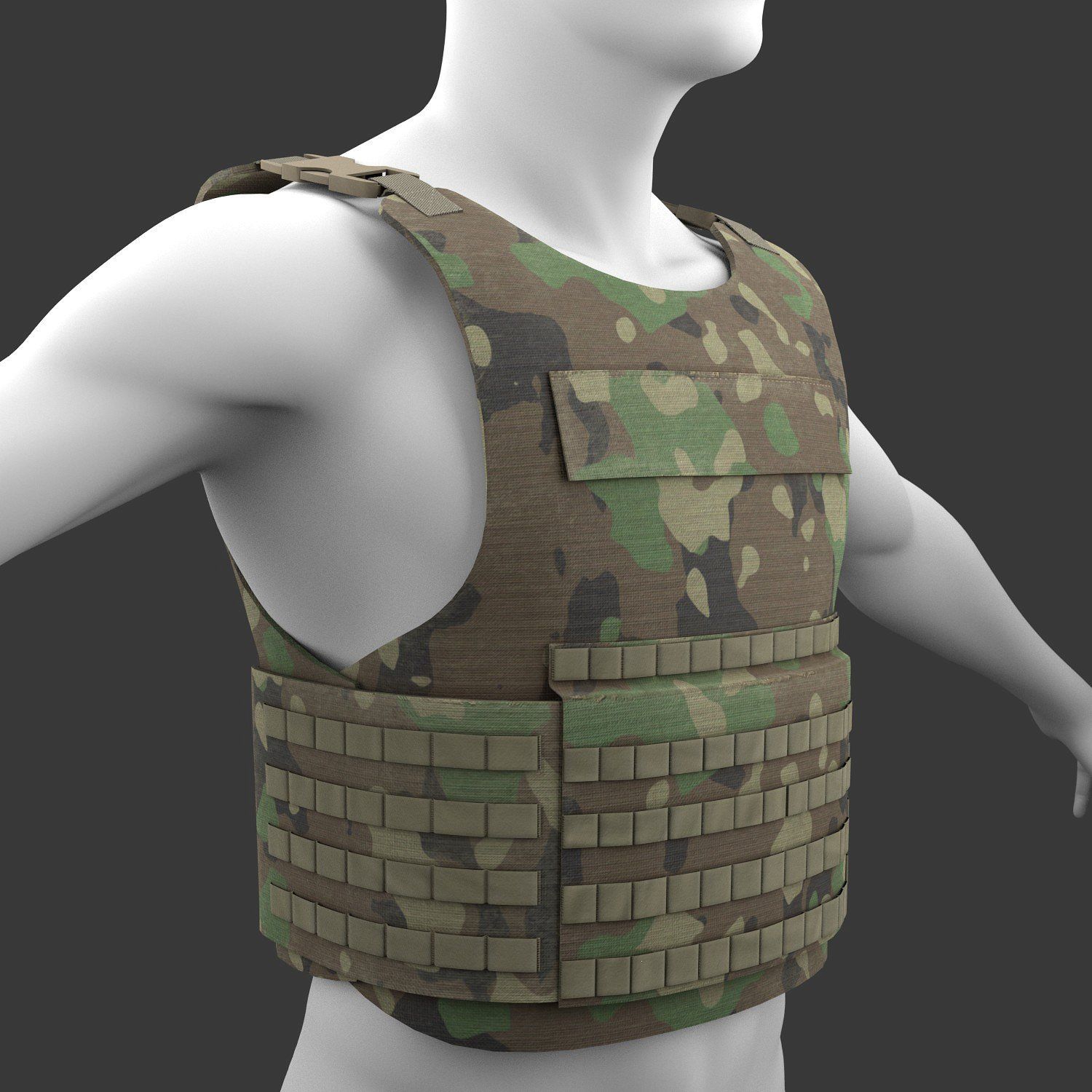 Military Woodland Tactical Vest. Tactical vest, Vest, Flak jacket