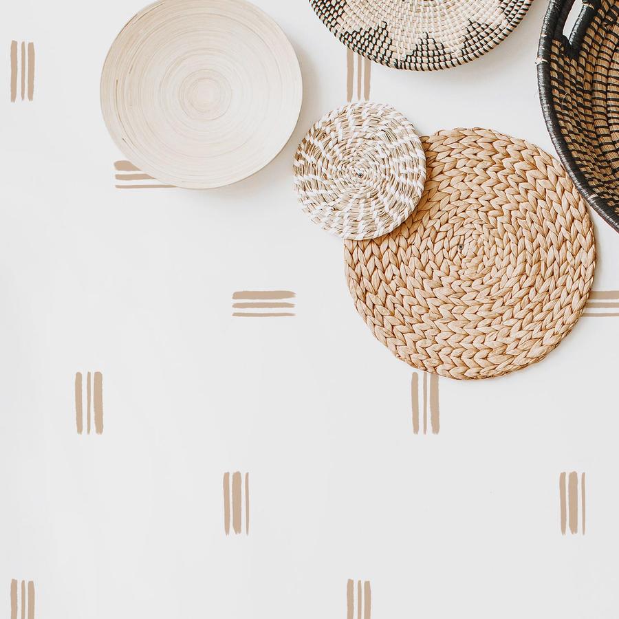 Removable wallpaper for nursery interior