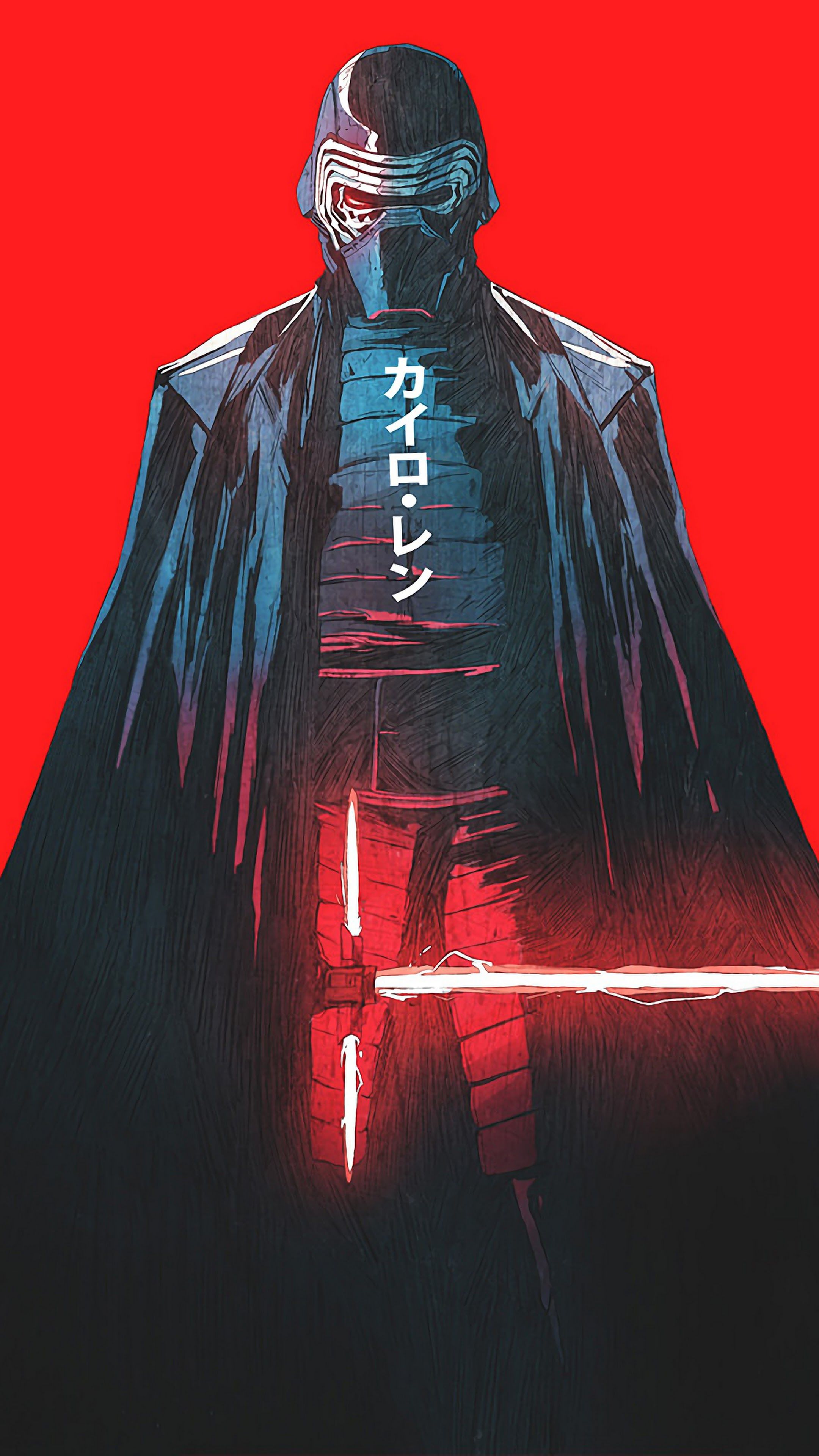 Kylo Ren Lightsaber Star Wars Sci Fi 4K Wallpaper