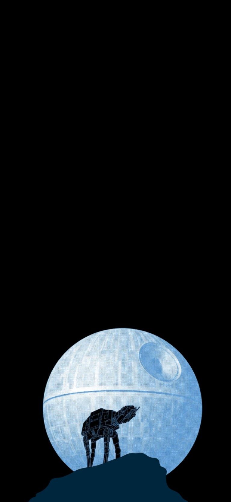 Star Wars Darkness Black iPhone OLED Screen 4K Wallpaper. Traxzee