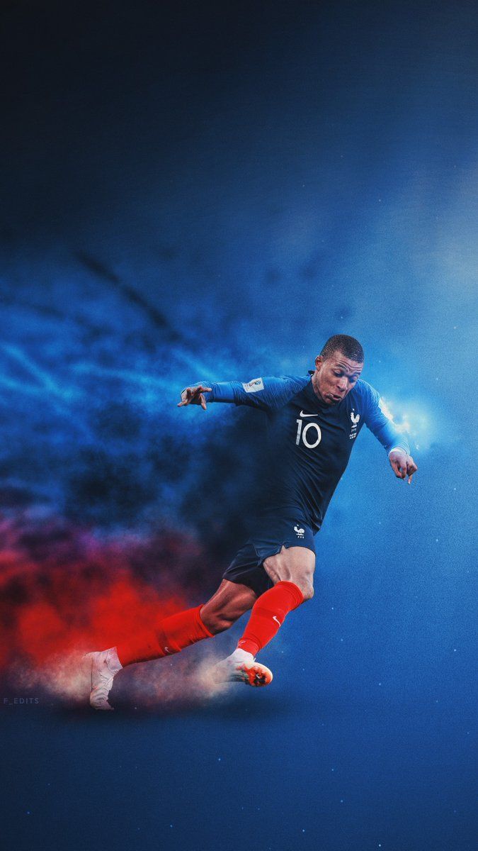 Kylian Mbappe. Onto the final #FRA #WorldCup. Soccer picture, Football wallpaper, Kylian mbappé