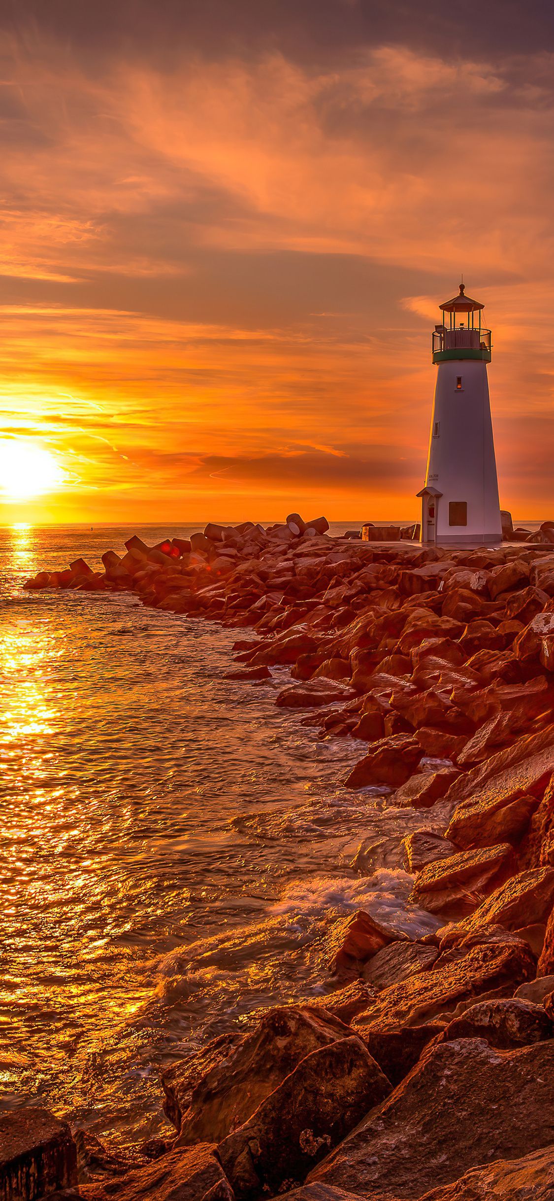 Lighthouse Sunrise And Sunset