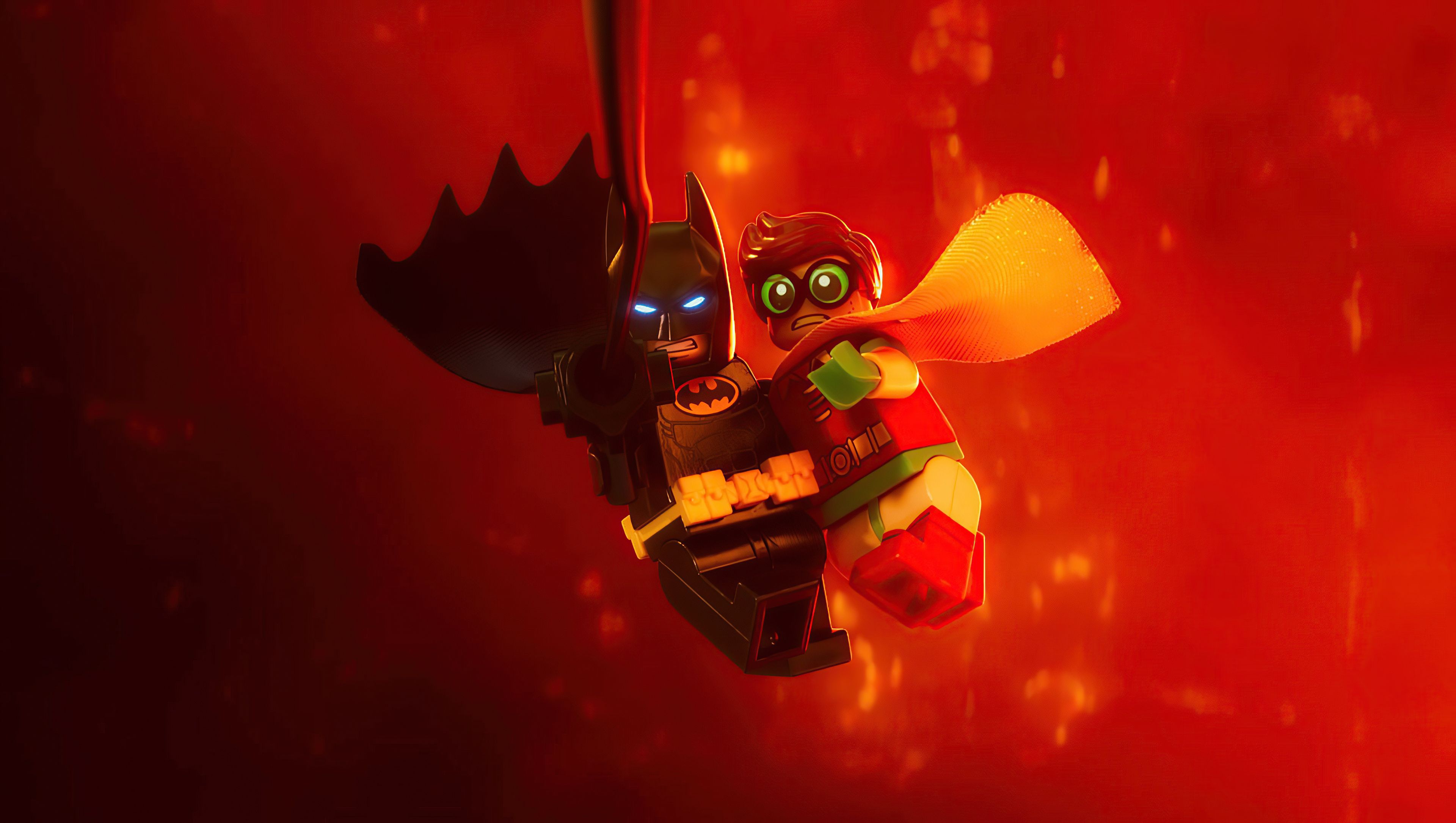 Batman and Robin Lego style Wallpaper 4k Ultra HD