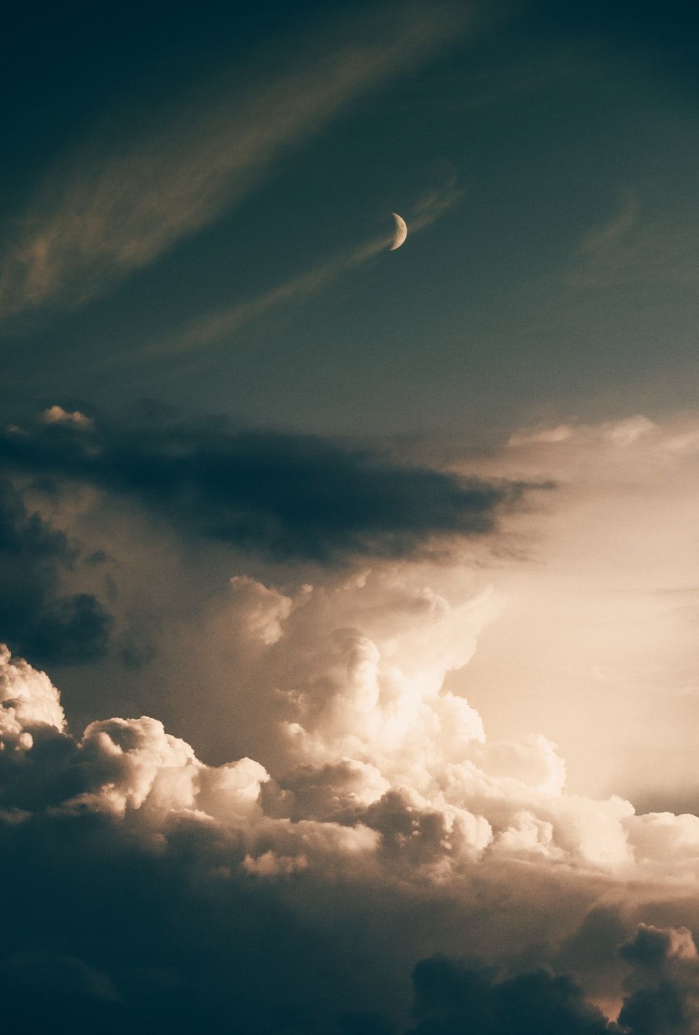 Moon In The Cloud Picture. Download Free Image