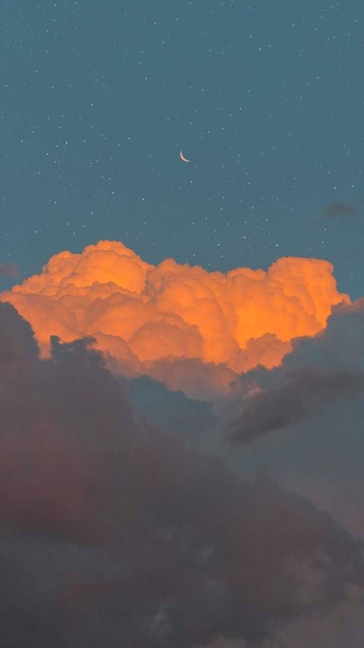 Moon cloud wallpaper