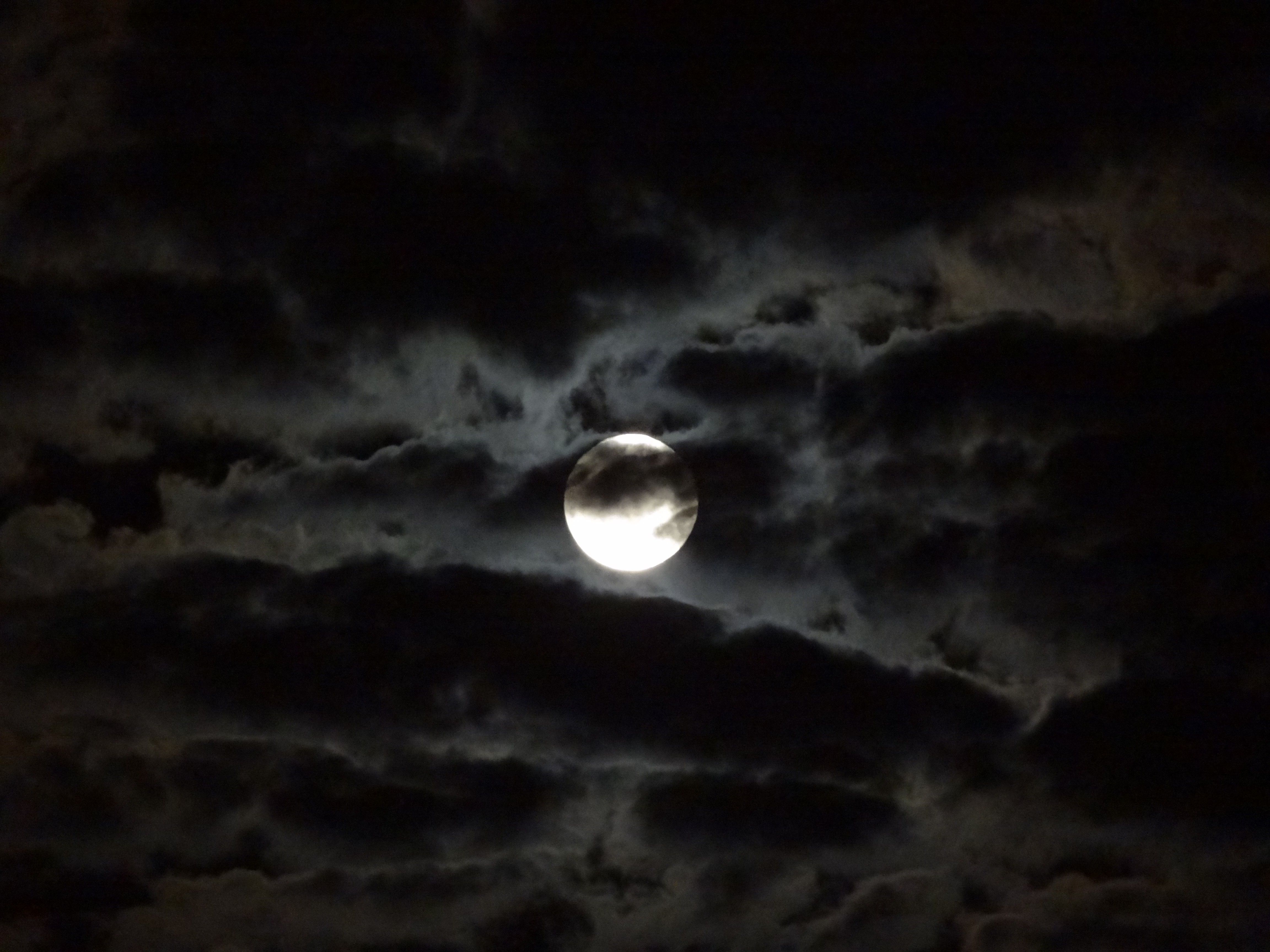 Moon Clouds Wallpaper