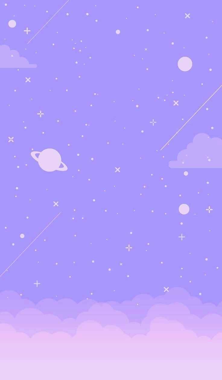 iPhone Wallpaper Purple Pixel
