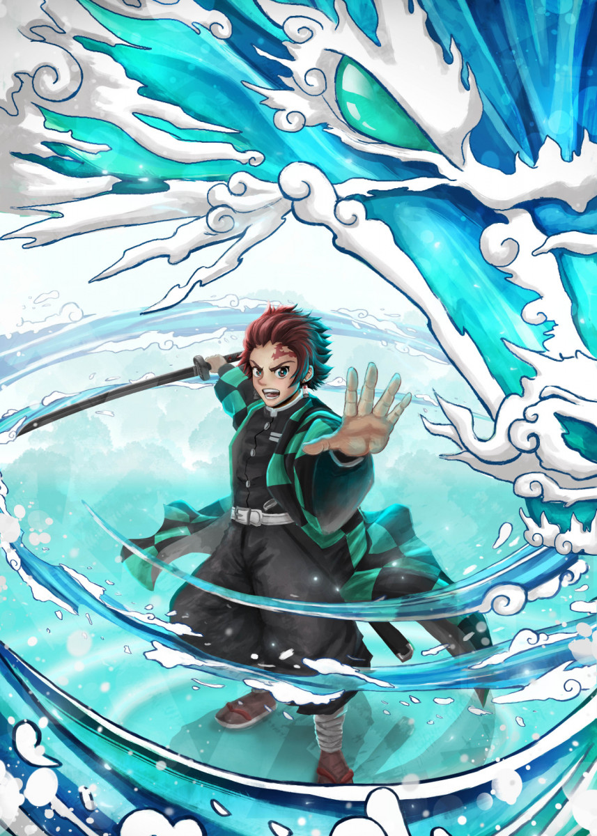 Breath Of Water Png, Kimetsu No Yaiba Png, Anime Png, Tanjiro Kamado Png,  Cartoon Png, Anime Mang