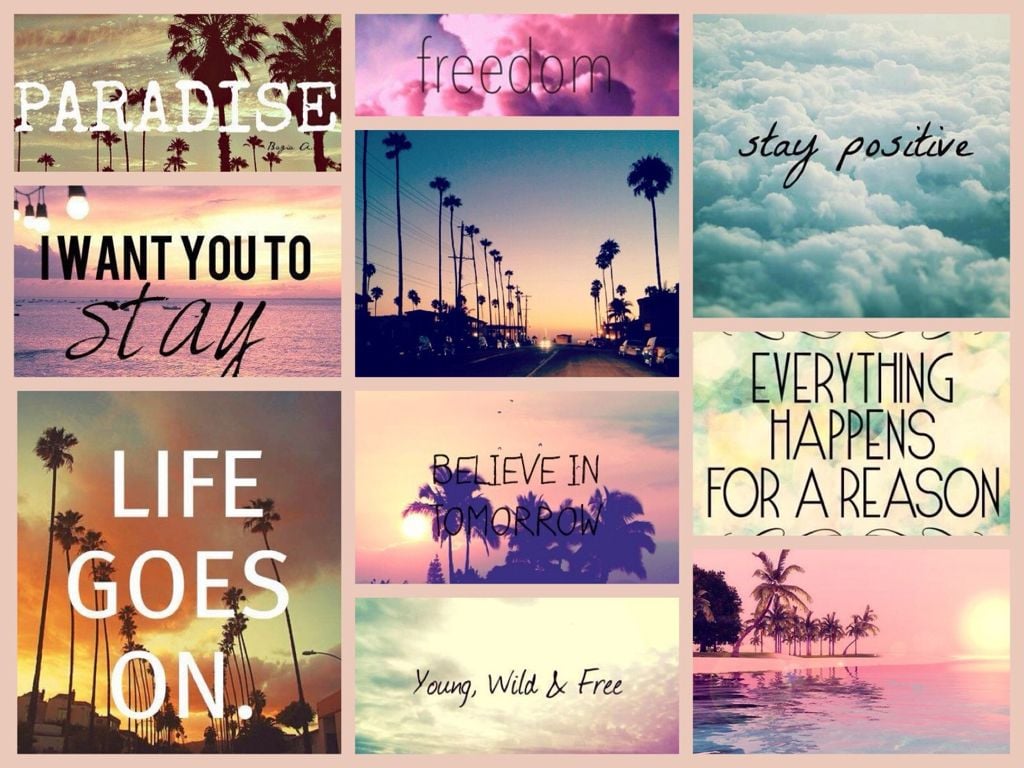 Quote Collage Wallpaper