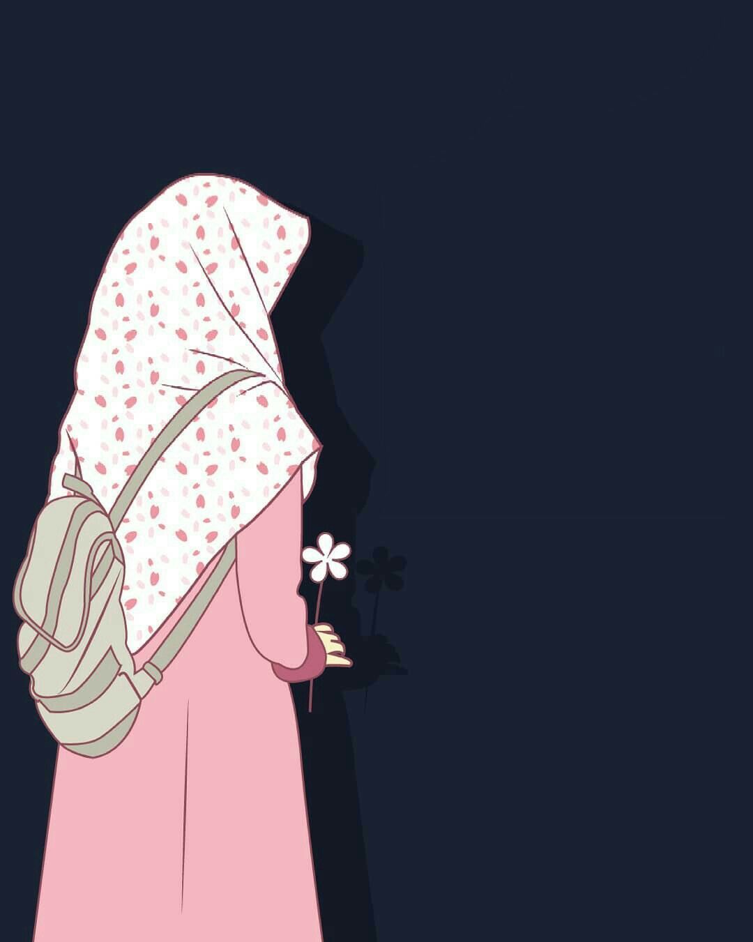 Cute Islamic Muslim Girl Cartoon Image, Banglafeeds