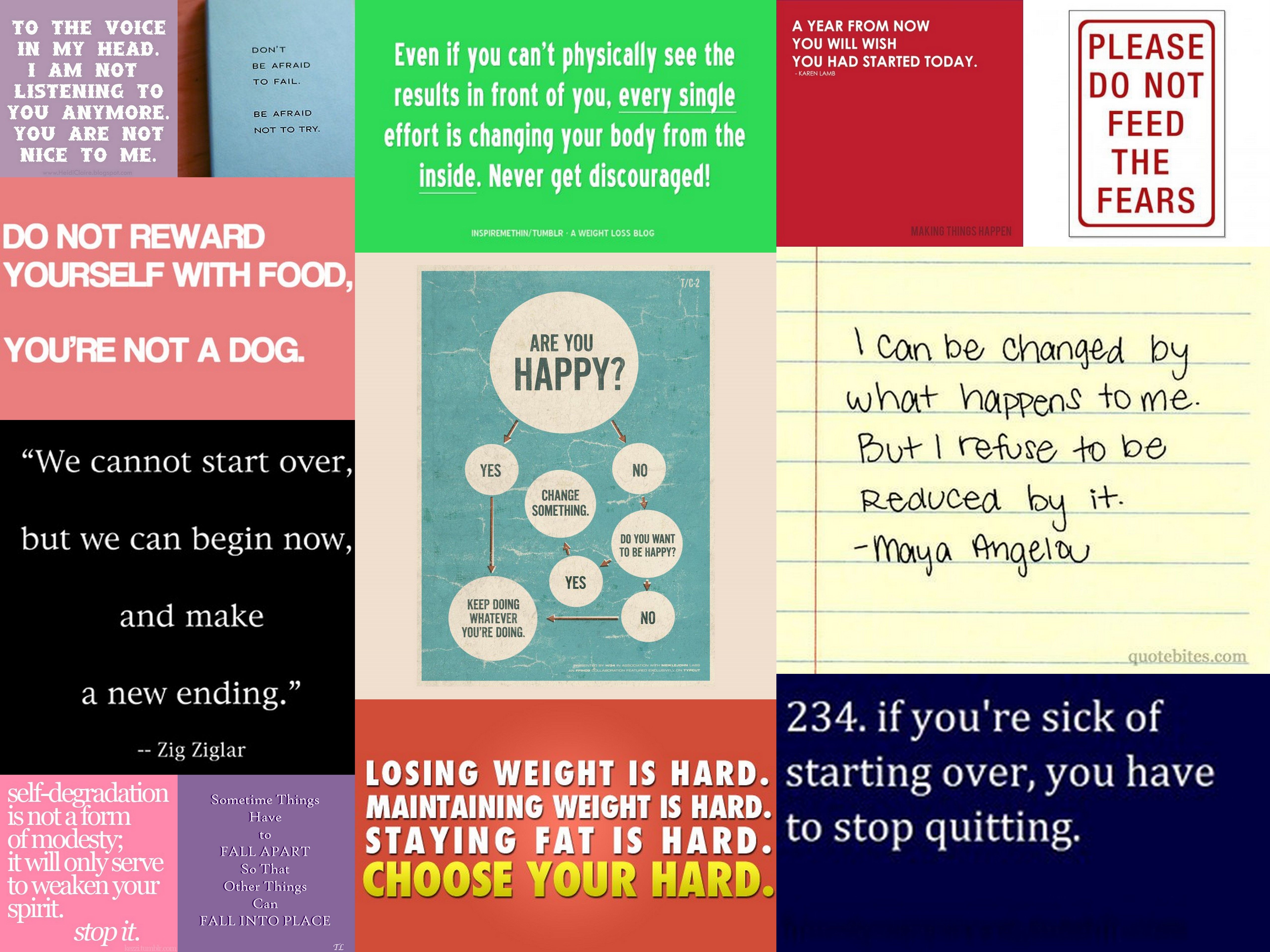 Inspirational Quotes Collage