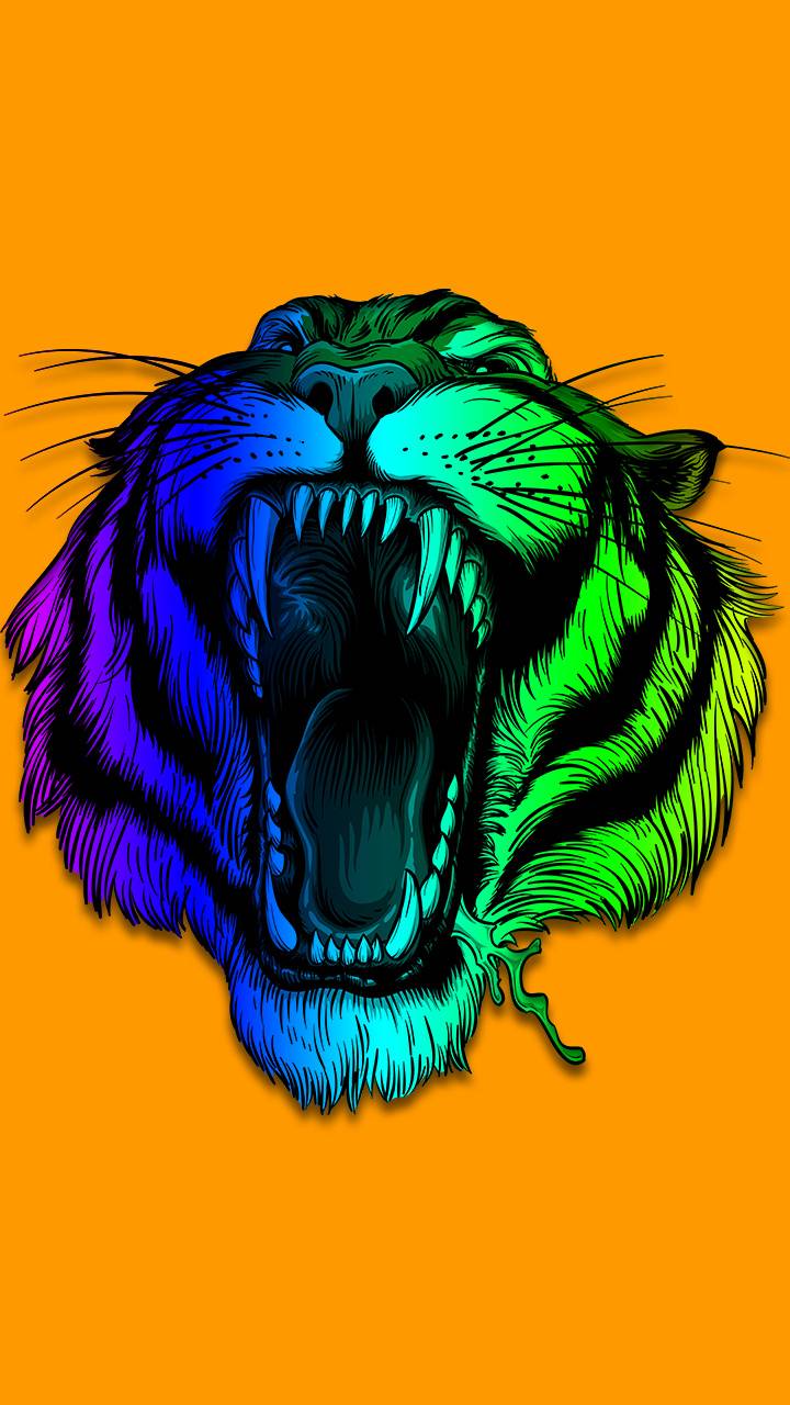 Rainbow Tiger wallpaper