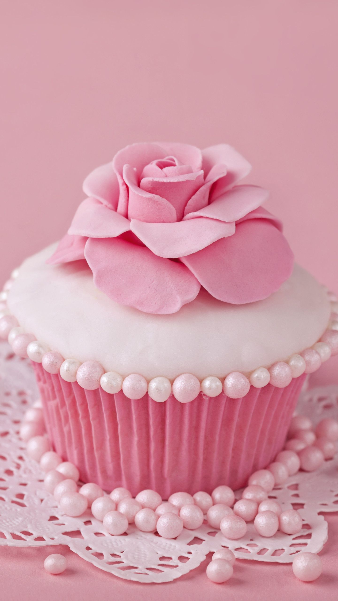 Food Cupcake Pink Sweets Flower. Wallpaper 669585. Cupcakes wallpaper, Pink sweets, Pink cupcakes