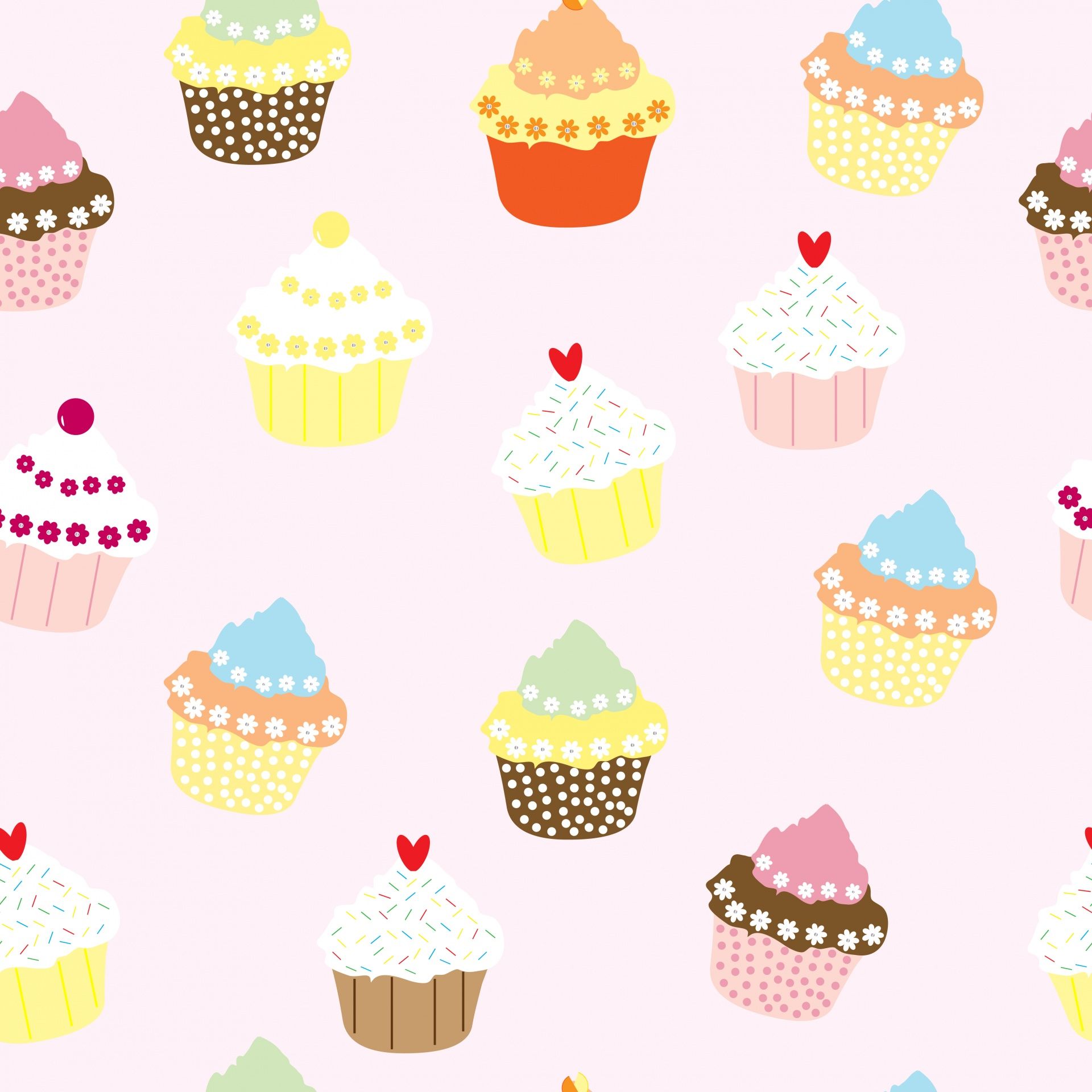 Cupcakes Wallpaper Pattern Free Domain Picture