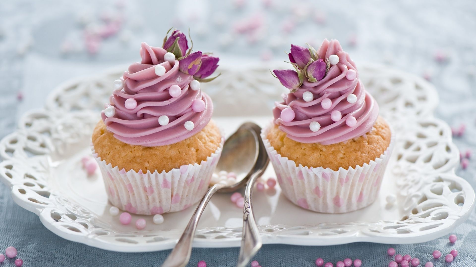 Wallpaper Cake, Cupcakes, Pinky Cream, Dessert