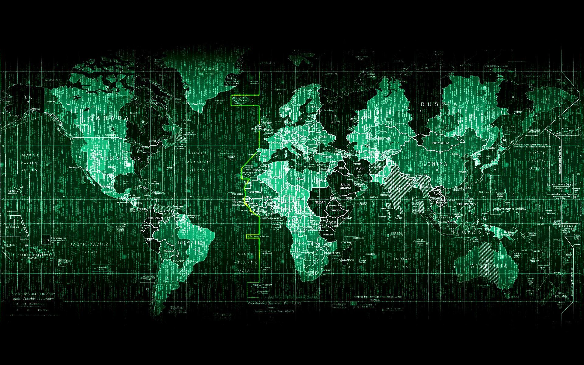 World Cybermap. World map wallpaper, Code wallpaper, Map wallpaper