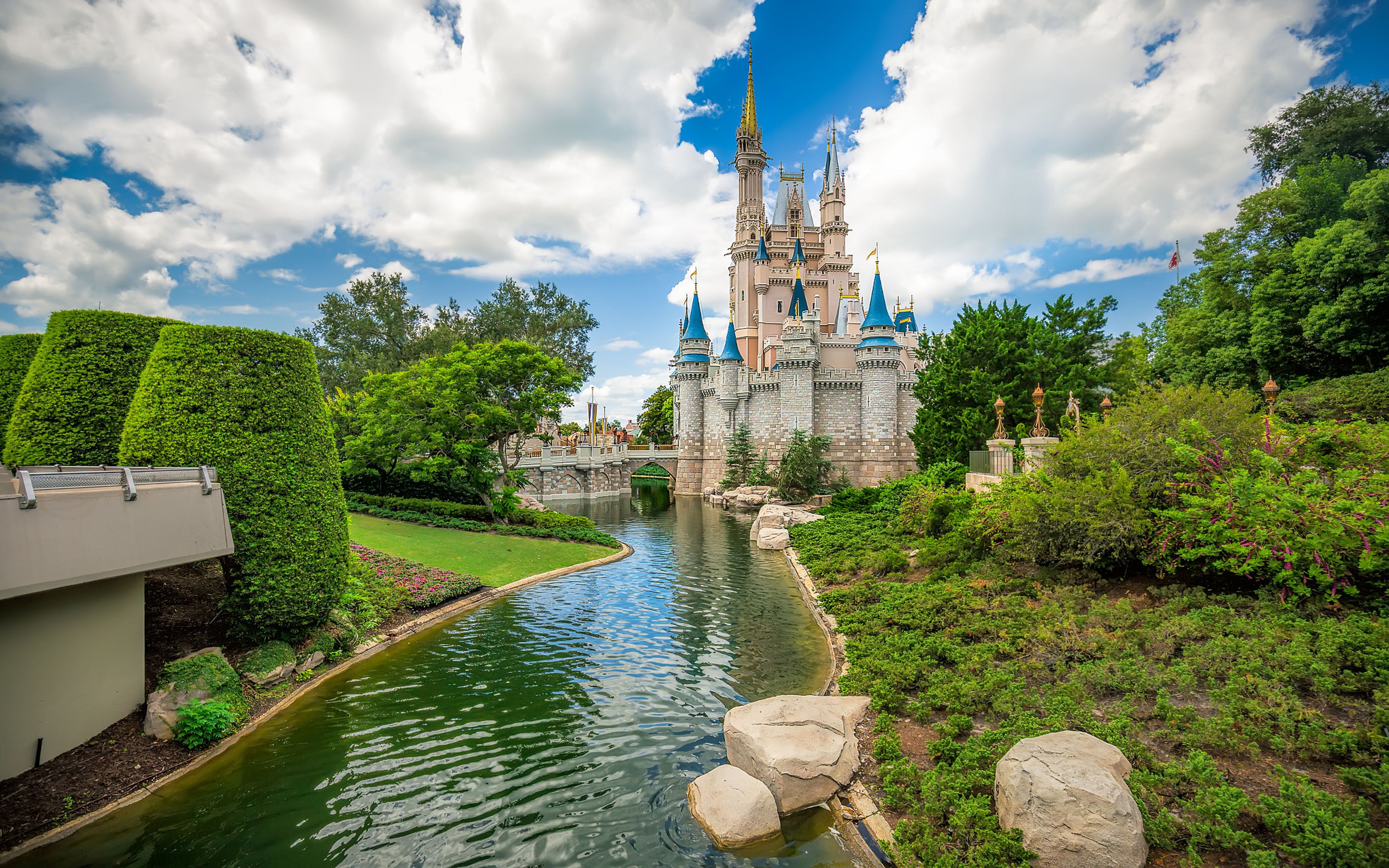 Cinderella's Castle In Disneyworld Orlando Usa 4k Ultra HD Tv Wallpaper For Desktop Laptop Tablet And Mobile Phones 3840x2400, Wallpaper13.com