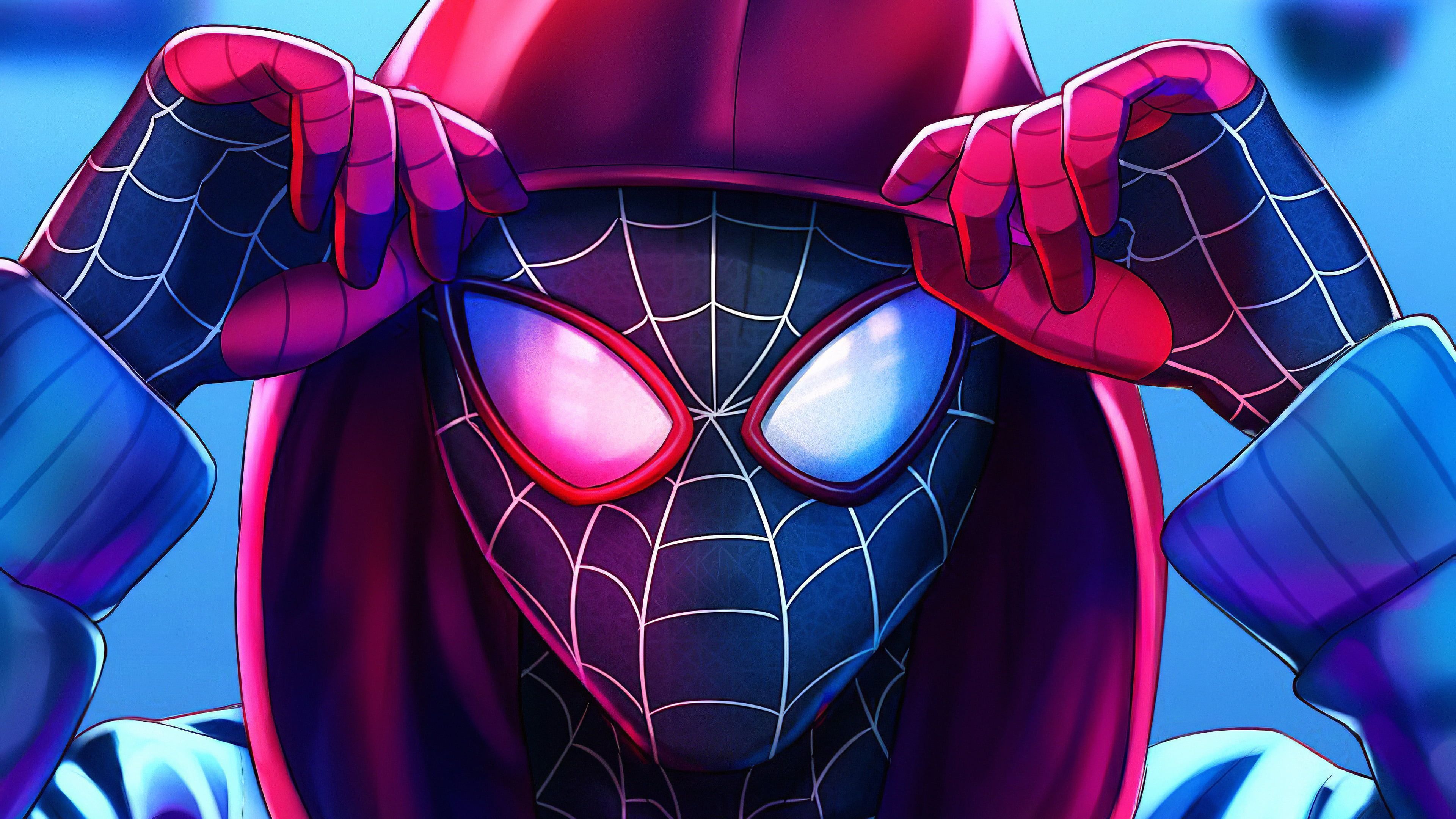 Movie Spider Man: Into The Spider Verse Marvel Comics Miles Morales #Spider Man K #wallpaper #hdwallpaper #desktop. Spiderman, Marvel Wallpaper, Spider Verse