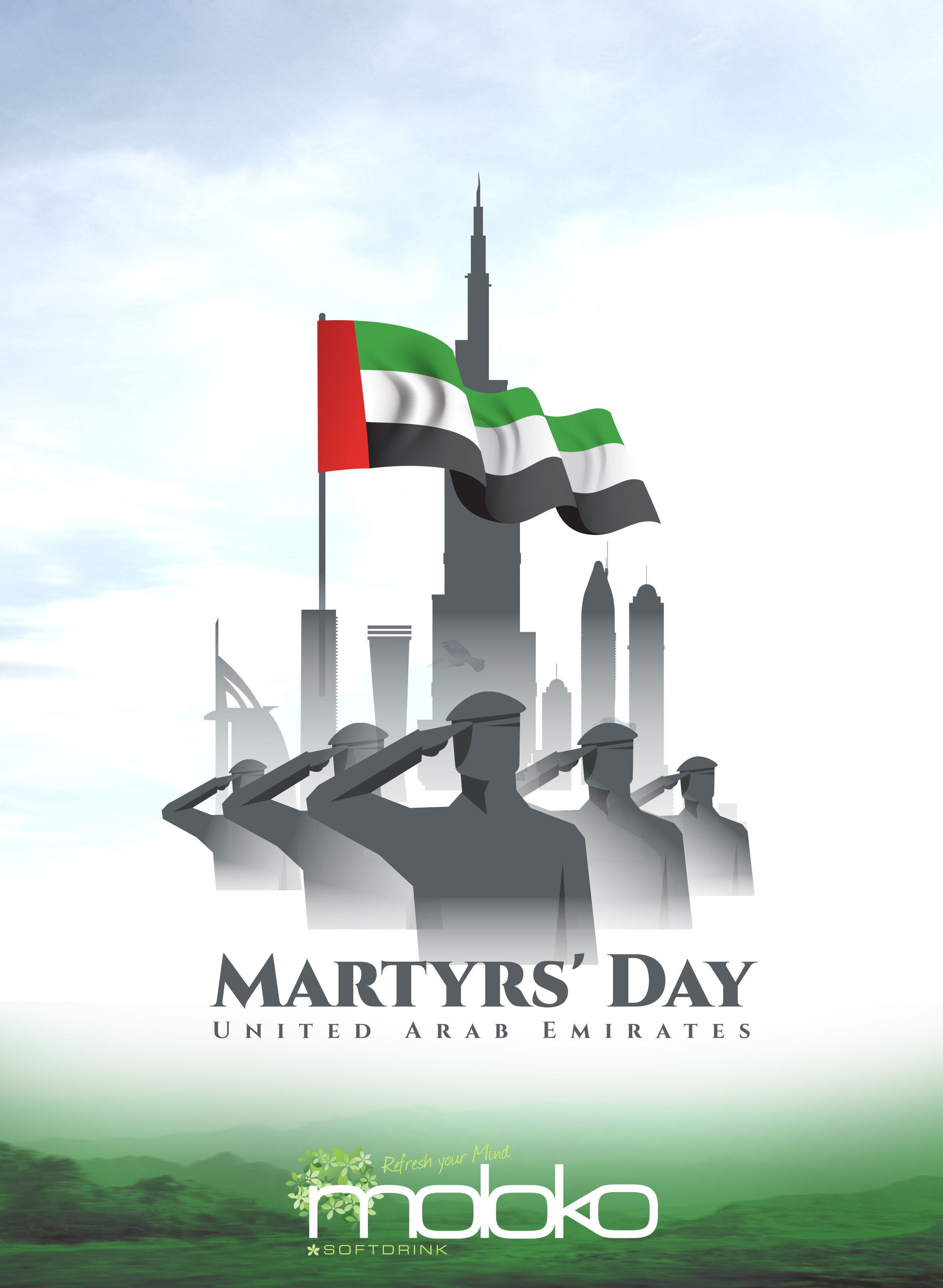 MARTYR'S DAY IN UAE. Uae national day, Martyrs' day, Acrylic painting diy