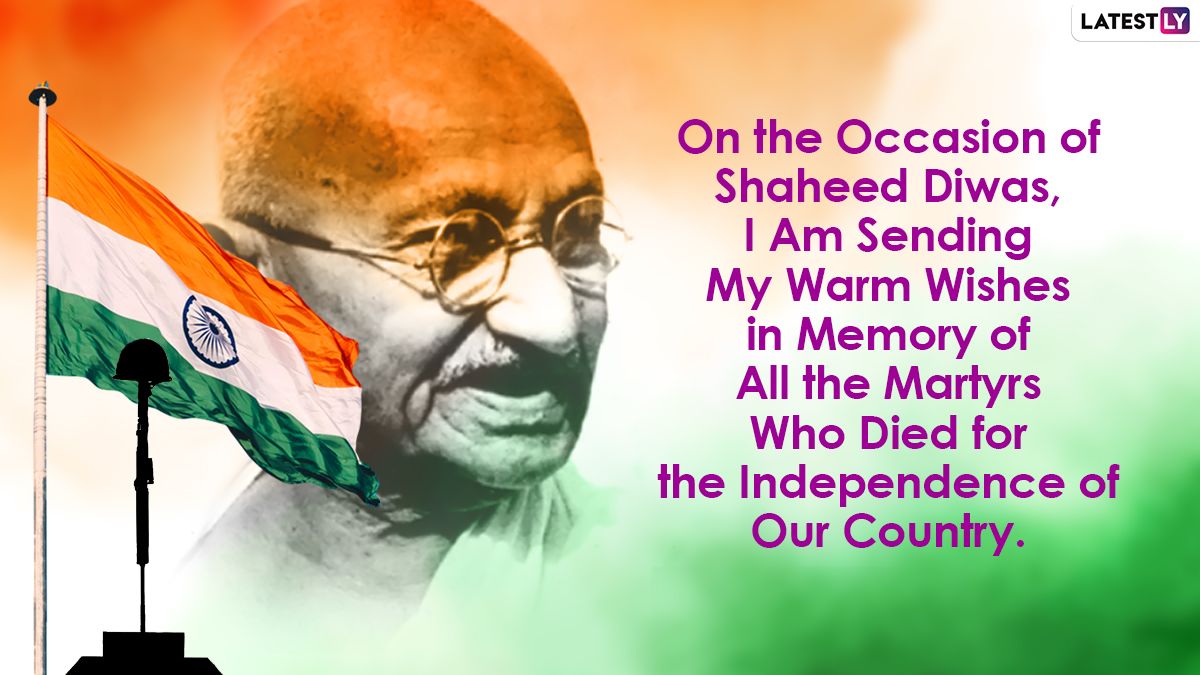 Martyrs' Day 2021 Messages and WhatsApp Stickers: HD Image, Shaheed Diwas Telegram Photo and Facebook Quotes to Remember Father of the Nation, Mahatma Gandhi