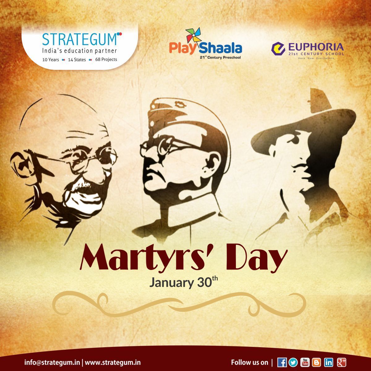 India celebrates Martyrs' Day or Shaheed Diwas every year on January 30. The day is chosen to honour our brave Martyrs who laid their. Martyrs' day, Martyrs, Day