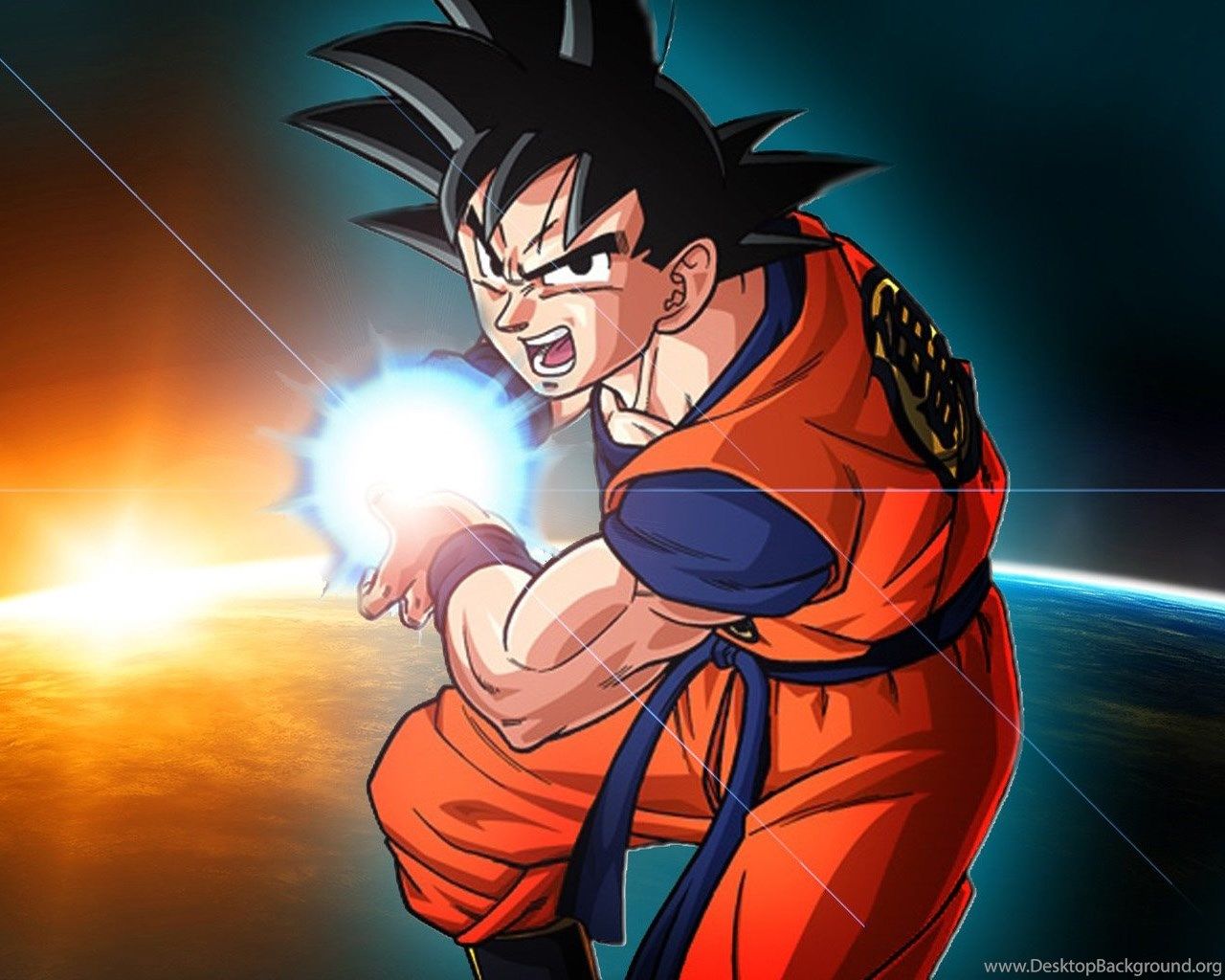 Dragon Ball Z Desktop Wallpaper Goku Kamehameha MyDigitalDesign.com Desktop Background