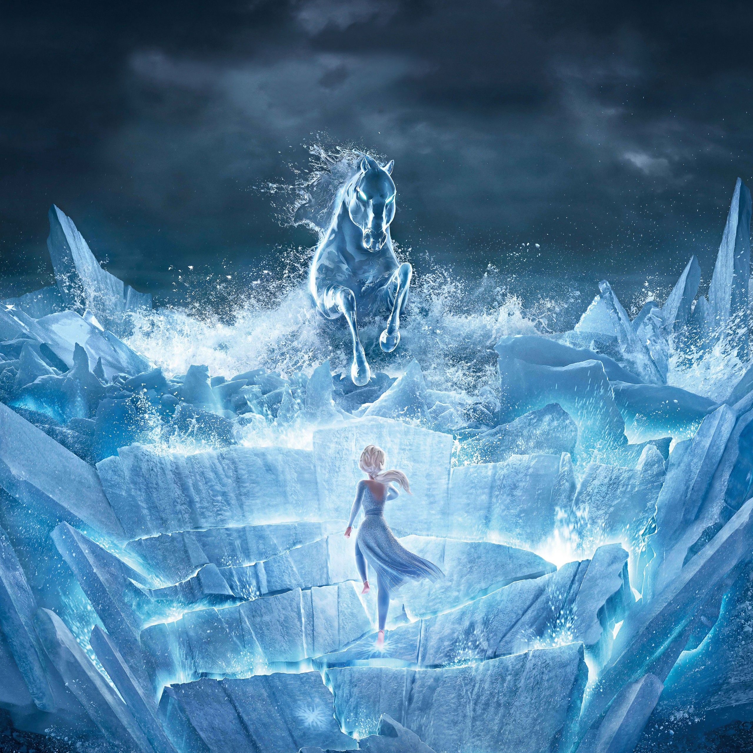 Elsa 4K Wallpaper, Frozen The Nokk, Water Spirit, Animation, Movies