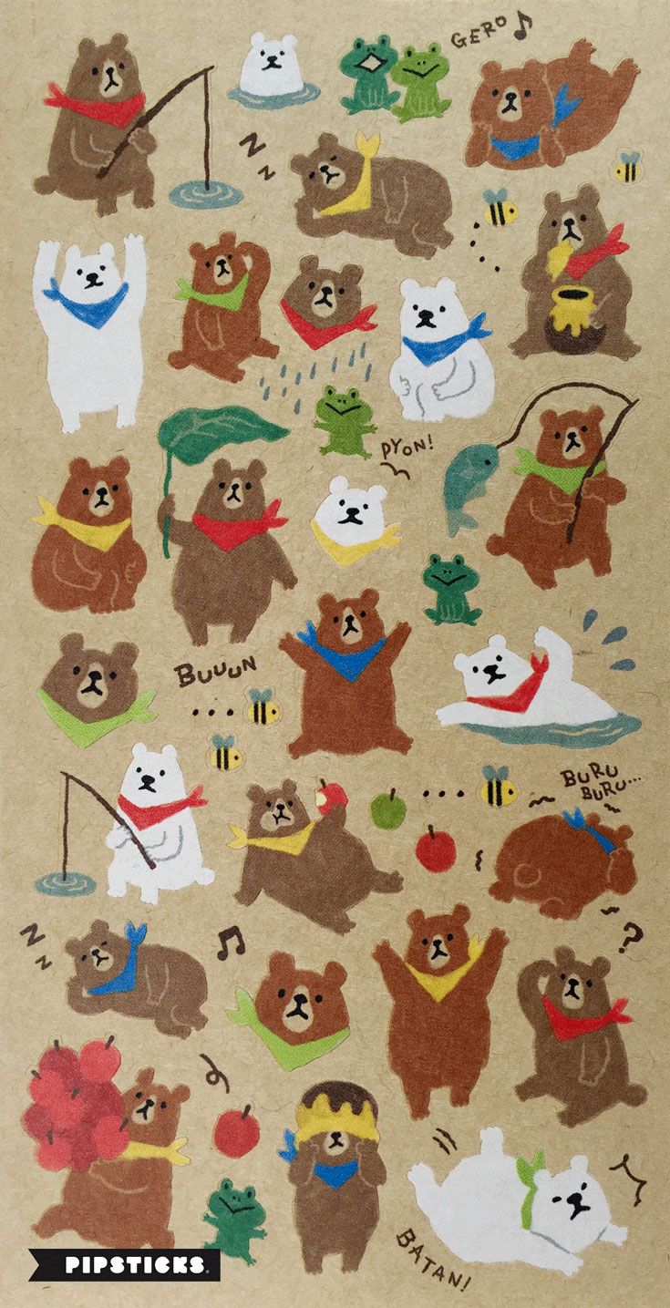 Cute Korean Bear Cartoon