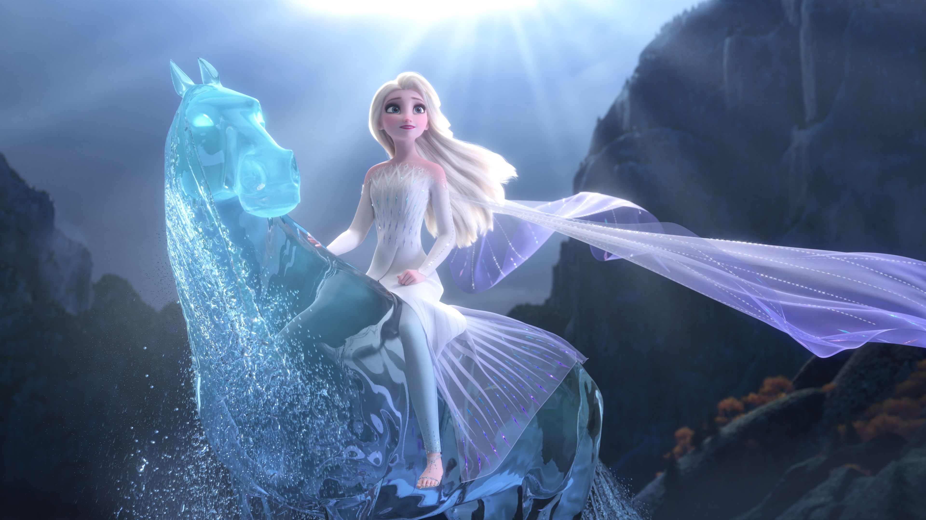 Wallpaper Elsa, Frozen magic water horse 3840x2160 UHD 4K Picture, Image