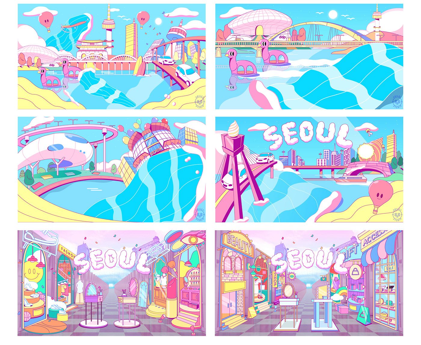 BTS X SEOUL SEE YOU IN SEOUL ILLUSTRATION