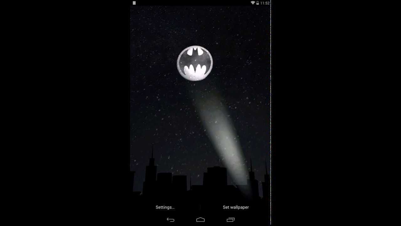 Bat Signal: Android 3D Live Wallpaper