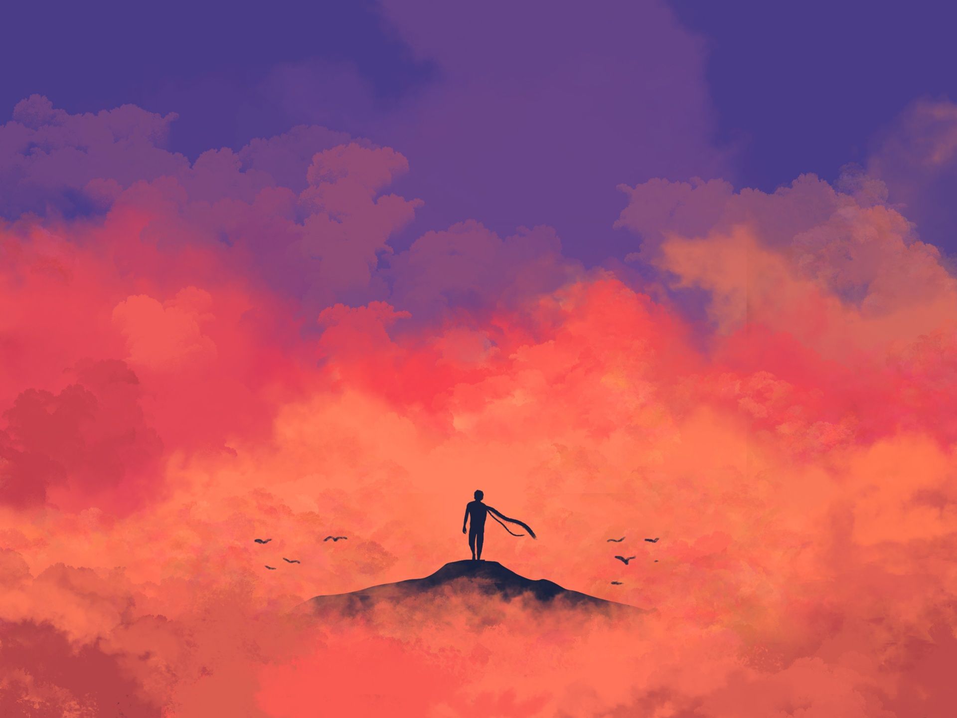 Wallpaper 4k Anime Minimalism 4k 4k Wallpaper, Alone Wallpaper, Anime Wallpaper, Hd Wallpaper, Minimalism Wallpaper