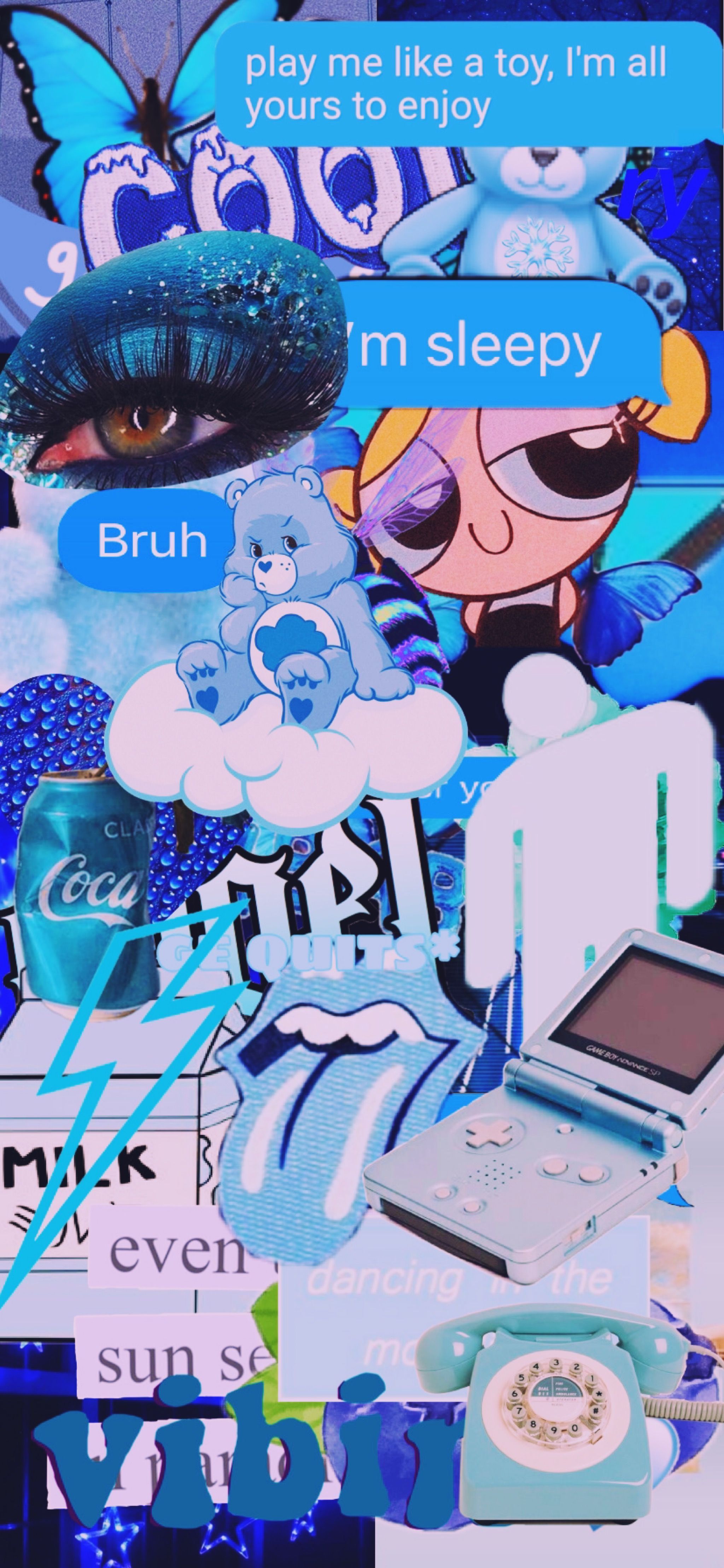 blue iphone xr wallpaper aesthetic 4K of Wallpaper for Andriod