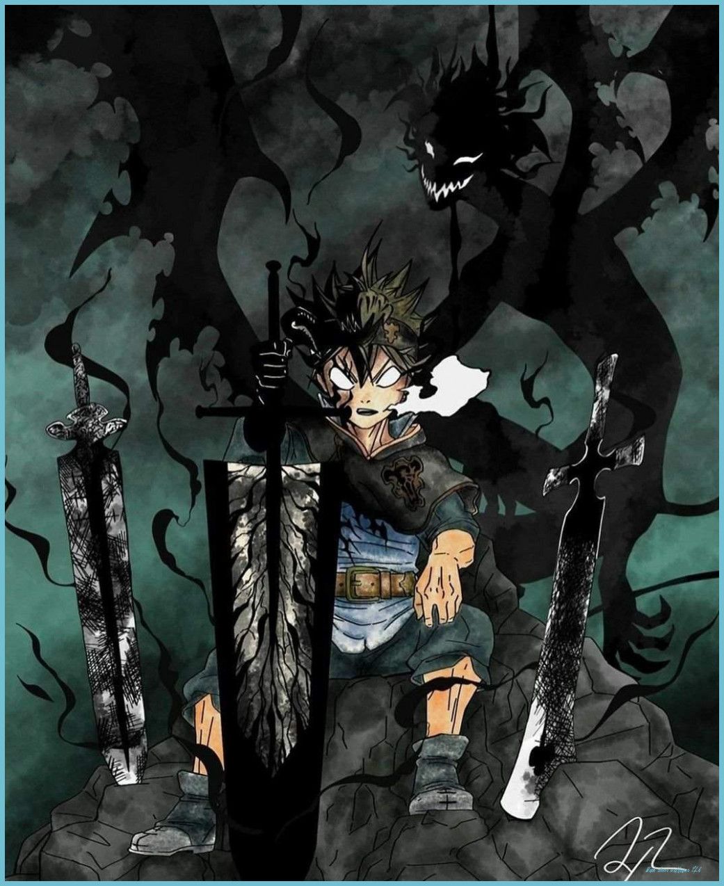 Black Clover Wallpaper Free HD Wallpaper Clover Wallpaper 4k