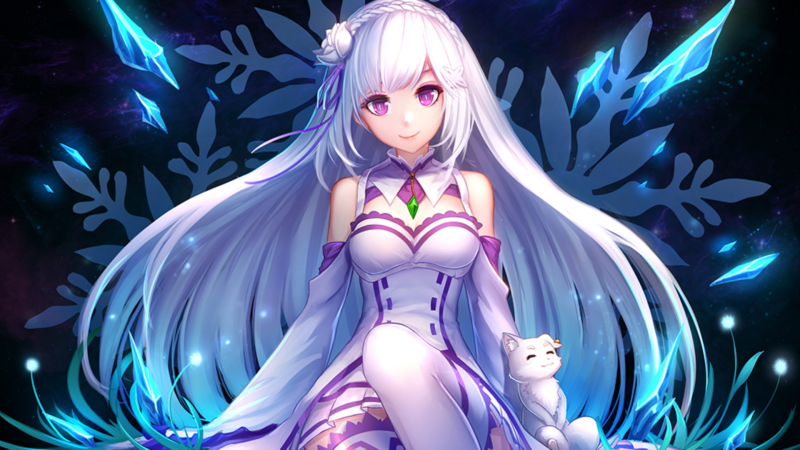 Emilia, Re:Zero HD Wallpaper & Background • 30889 • Wallur