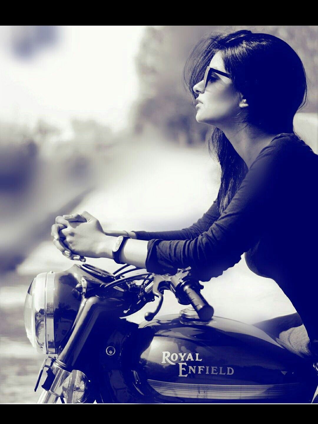 Royal enfield shop girl photos