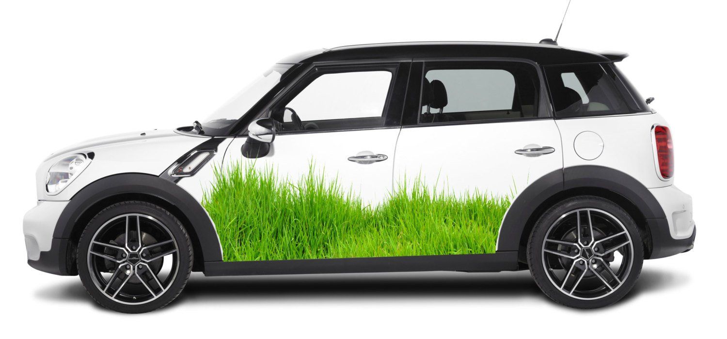 Green Grass Colored Side Vinyl Graphics, Grass Car Wrap, Full Color Car Vinyl Graphics, Landscaping Graphics for car vmcc005 (26 x 90): Baby