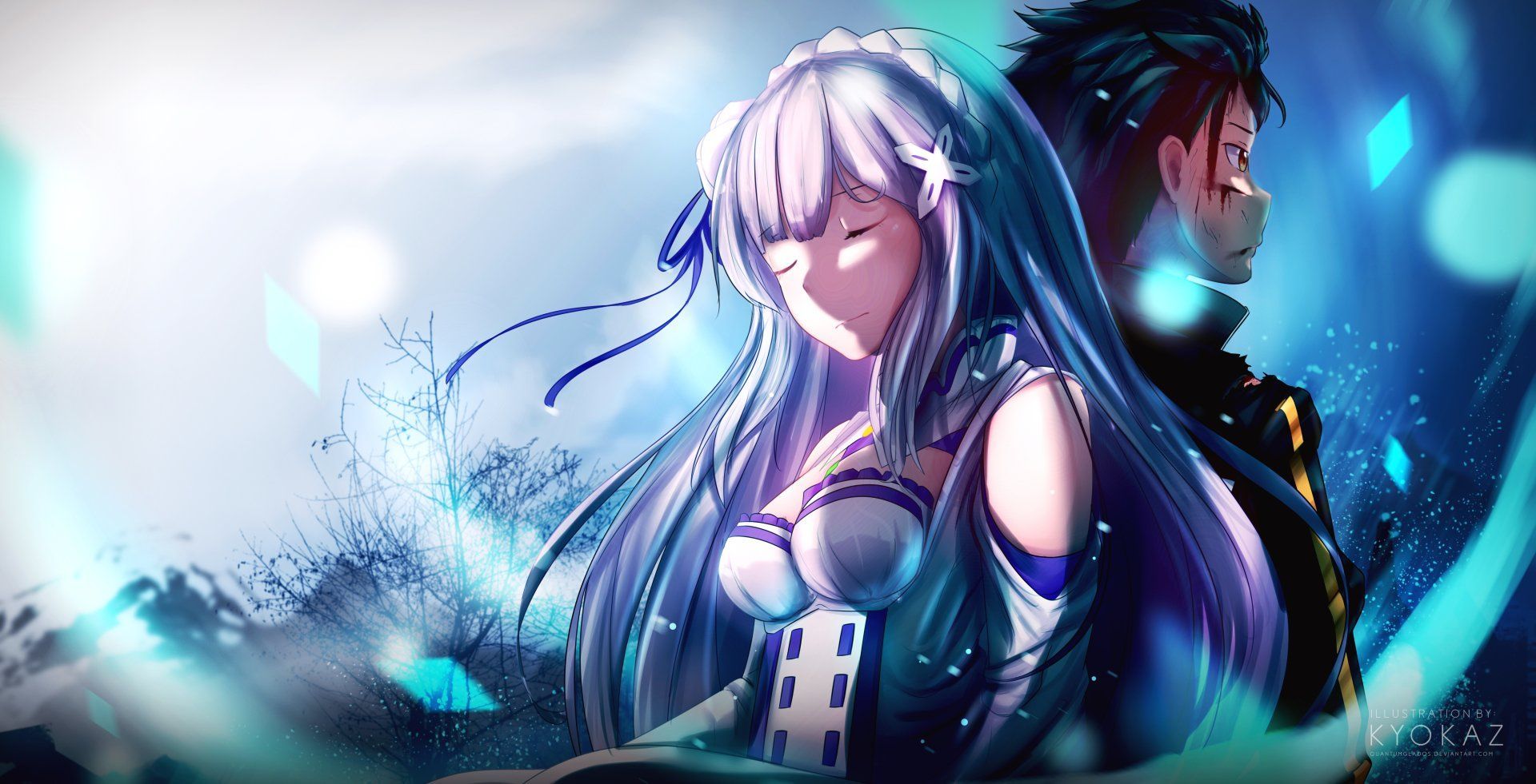 Anime Re:ZERO -Starting Life in Another World- Emilia (Re:ZERO) Wallpaper. Re zero wallpaper, Anime characters, Female anime