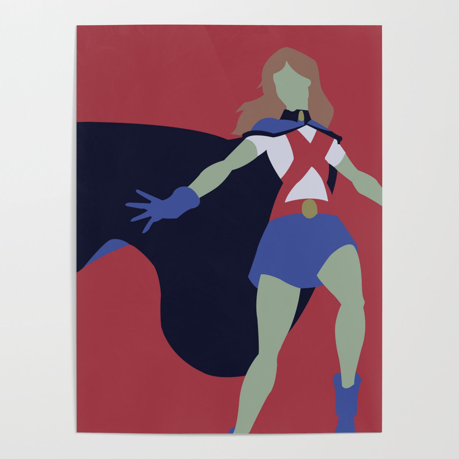 Miss Martian Minimalism Poster