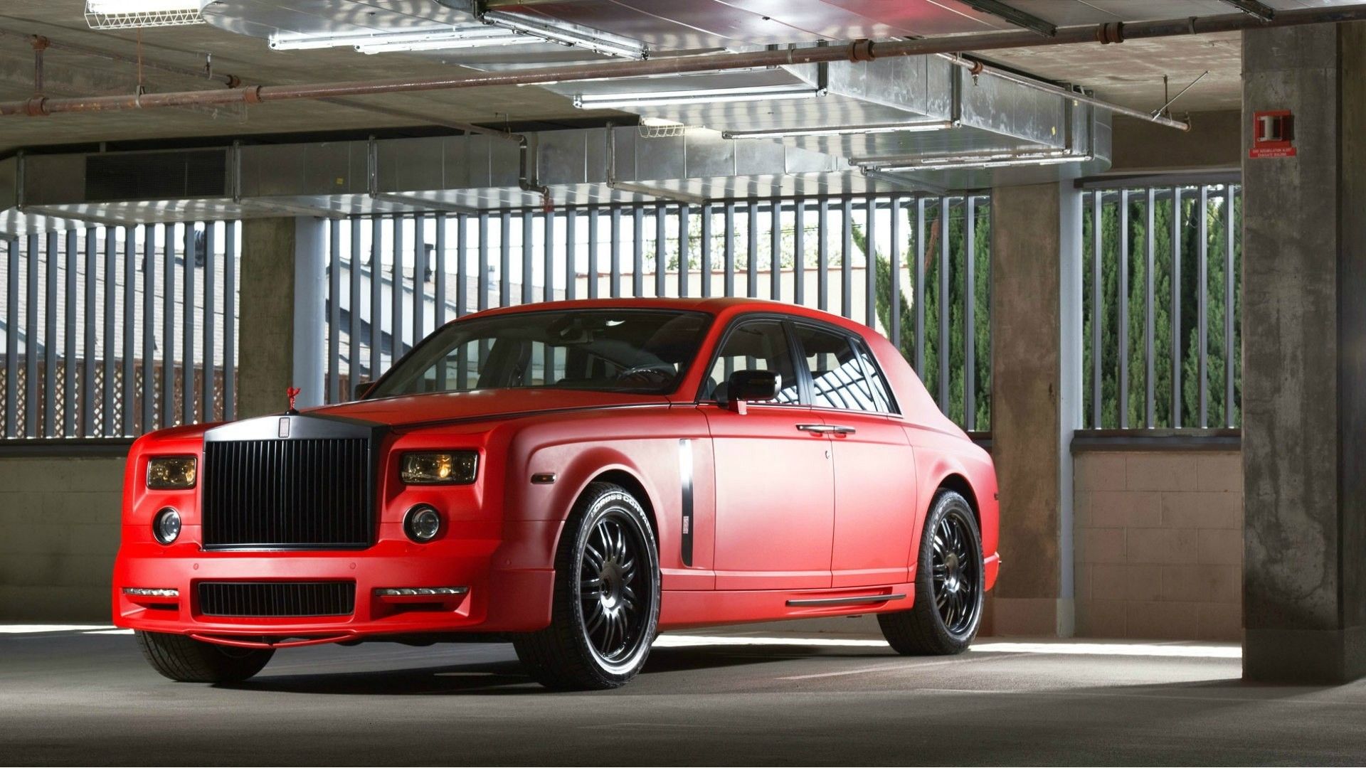 Desktop Wallpaper Red Rolls Royce Phantom, Car, Front, HD Image, Picture, Background, 6fb57e