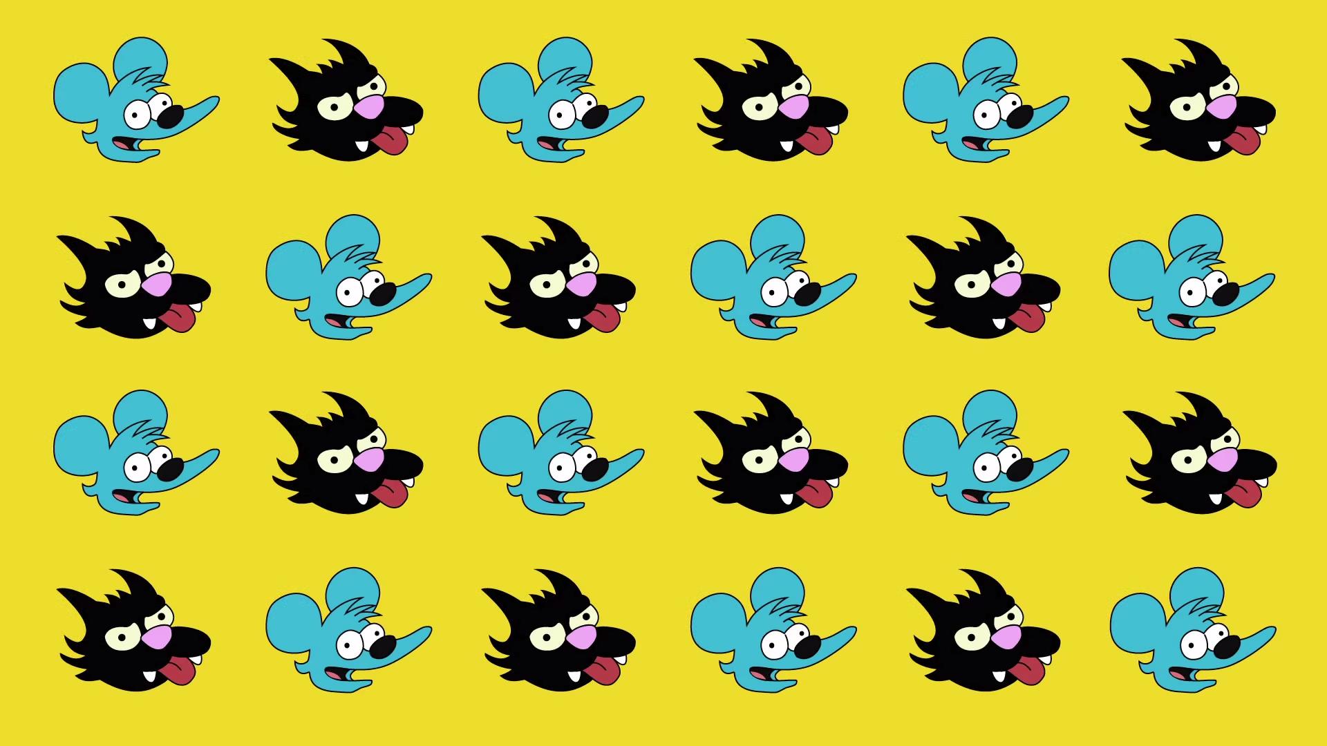 itchy and scratchy wallpaper