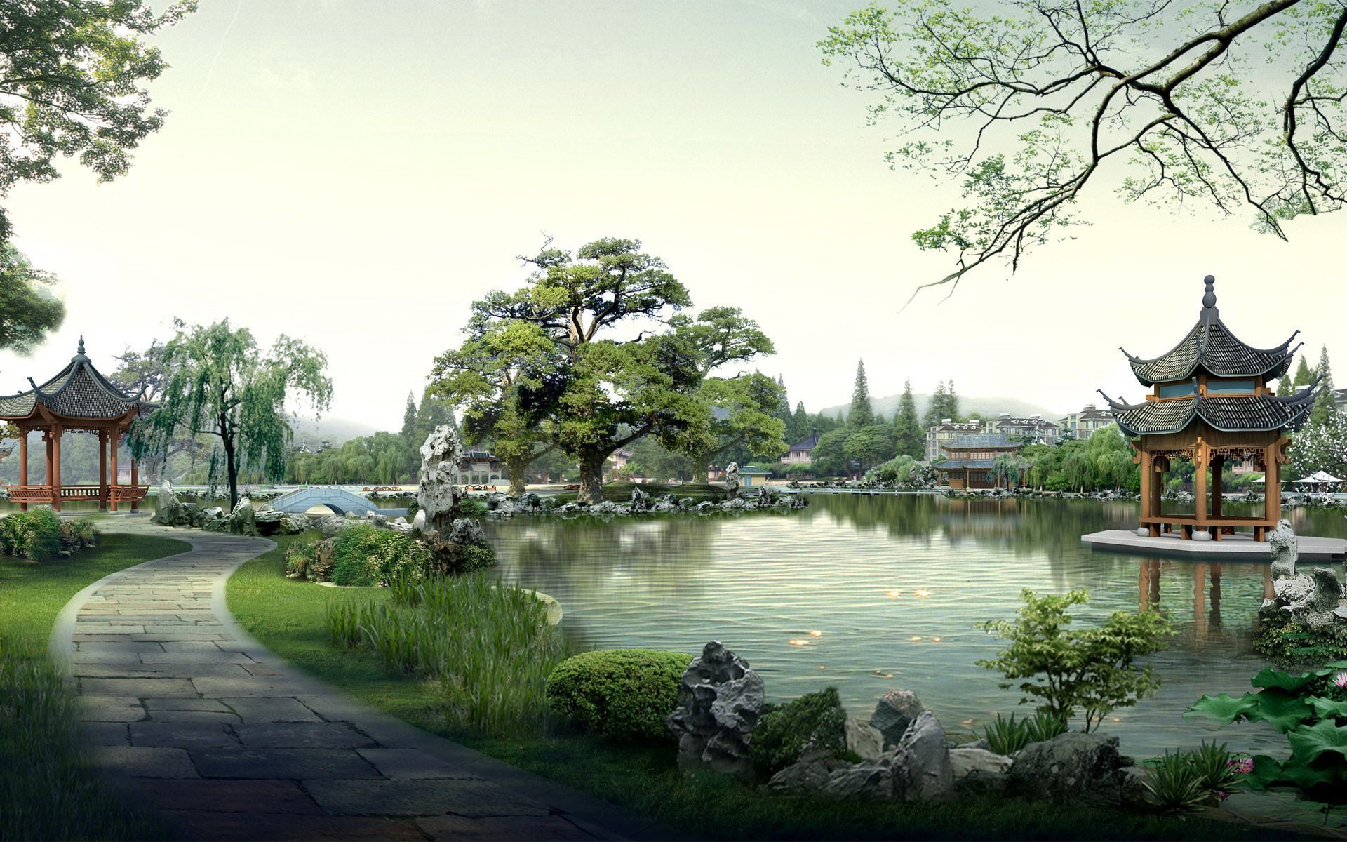 Chinese Landscape Wallpaper Free Chinese Landscape Background