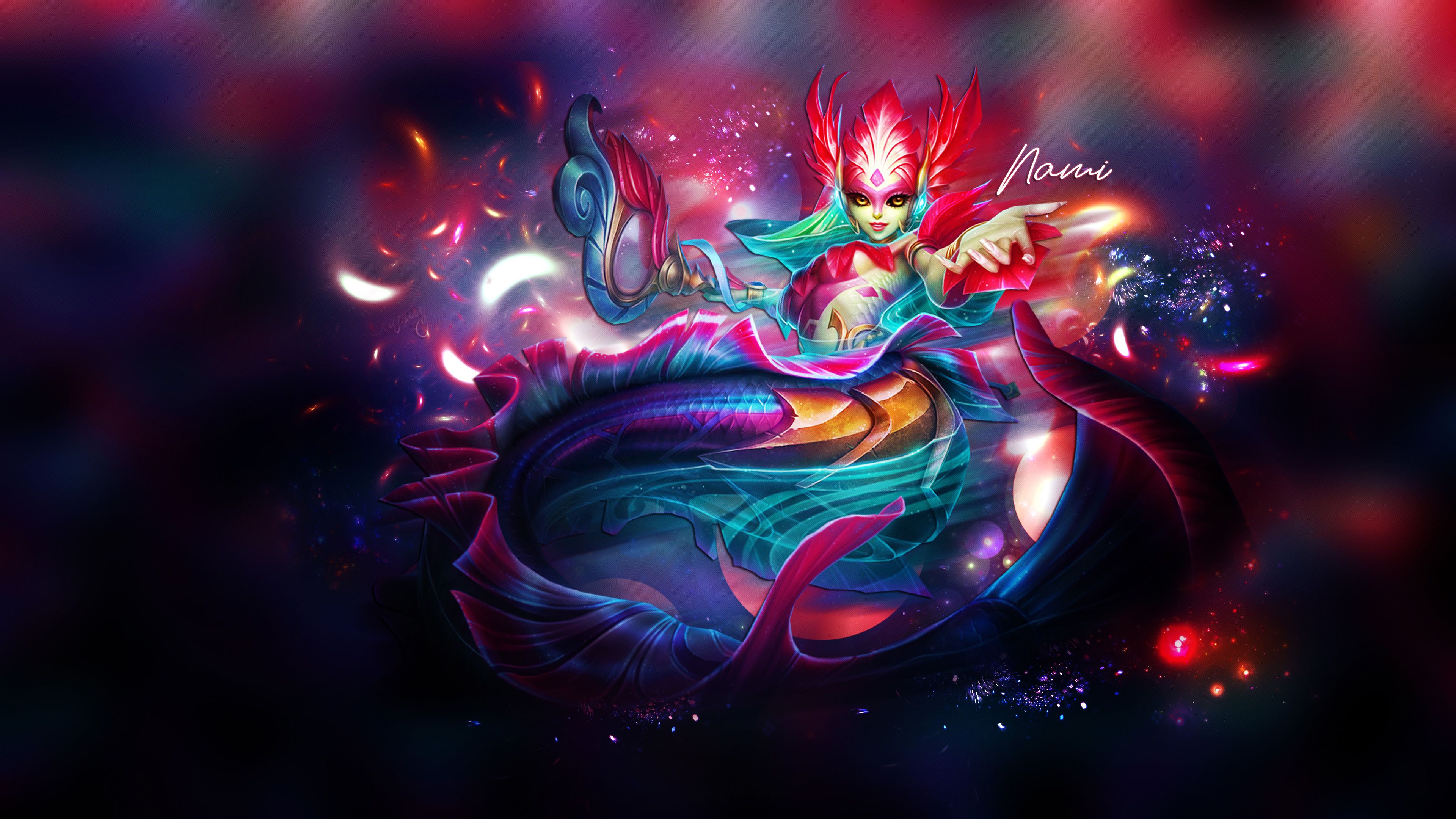 Nami League Of Legends 2048x1152 Resolution HD 4k Wallpaper, Image, Background, Photo and Picture